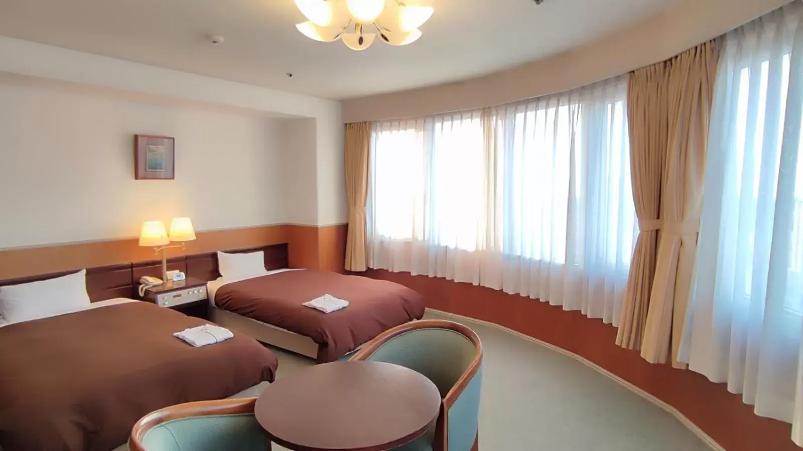 Deluxe Twin Room with Sea View - single occupancy - Smoking in Utazu Grand Hotel Deluxe Twin Room with Sea View - single occupancy - Smoking in Utazu Grand Hotel