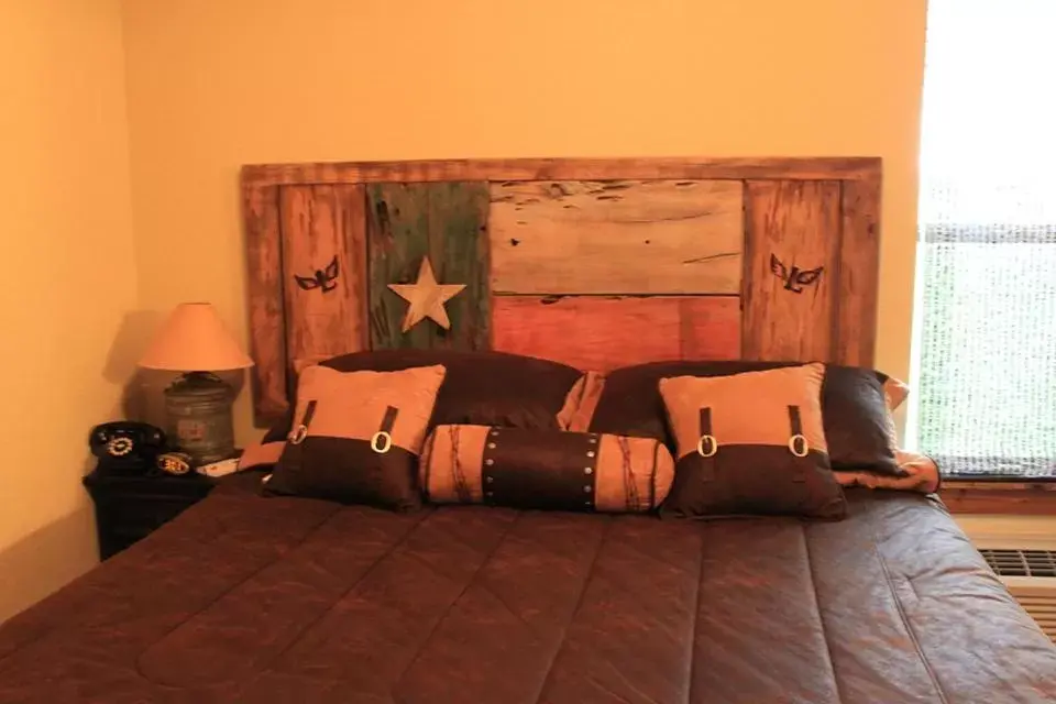 Bed in Flying L Ranch Resort
