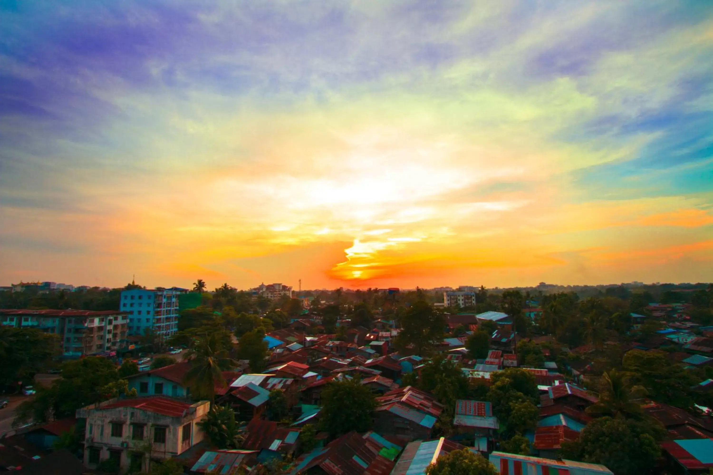 Bird's eye view in Hotel Yankin