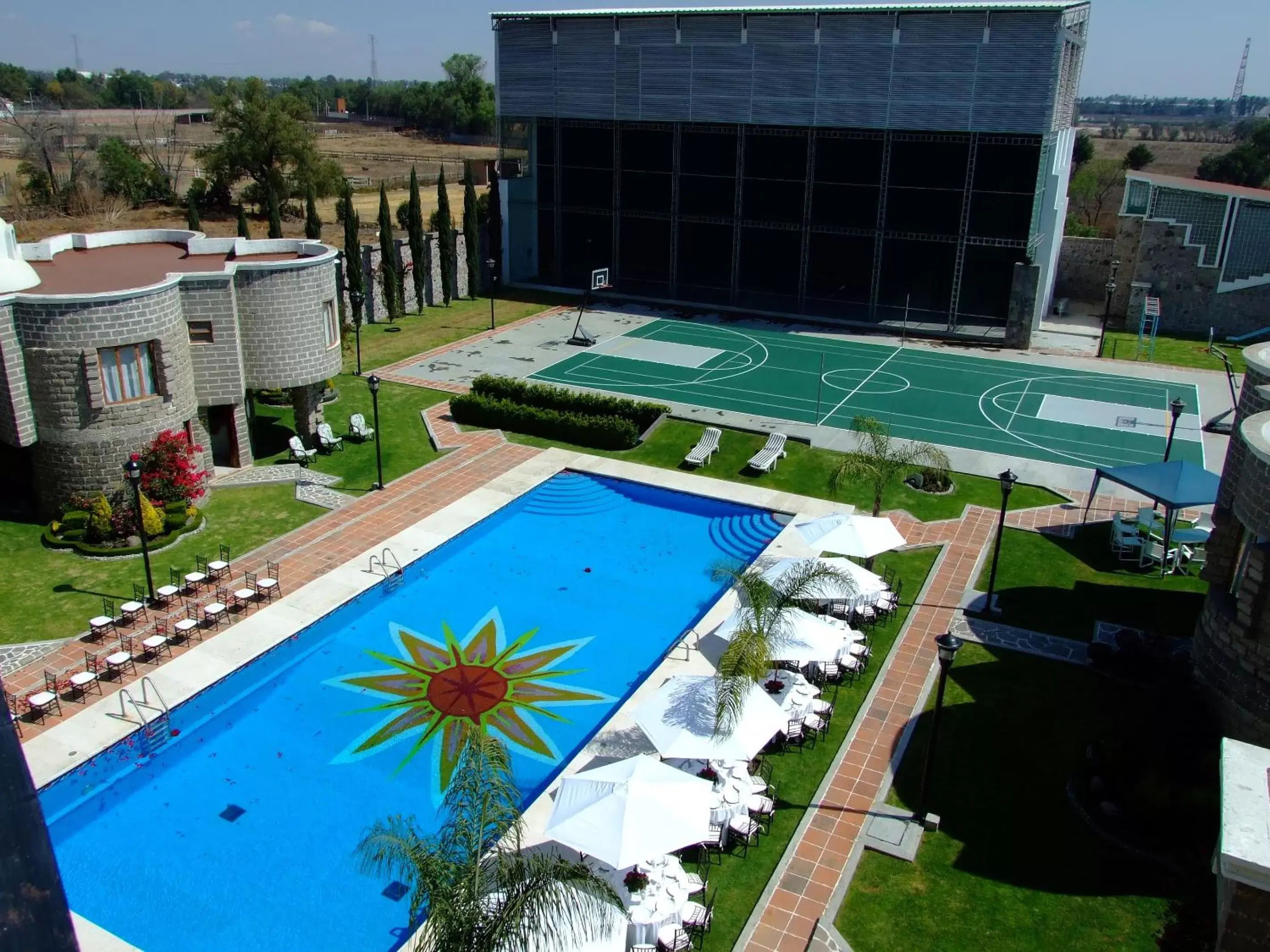 Swimming pool, Pool View in Mansion Tepotzotlan