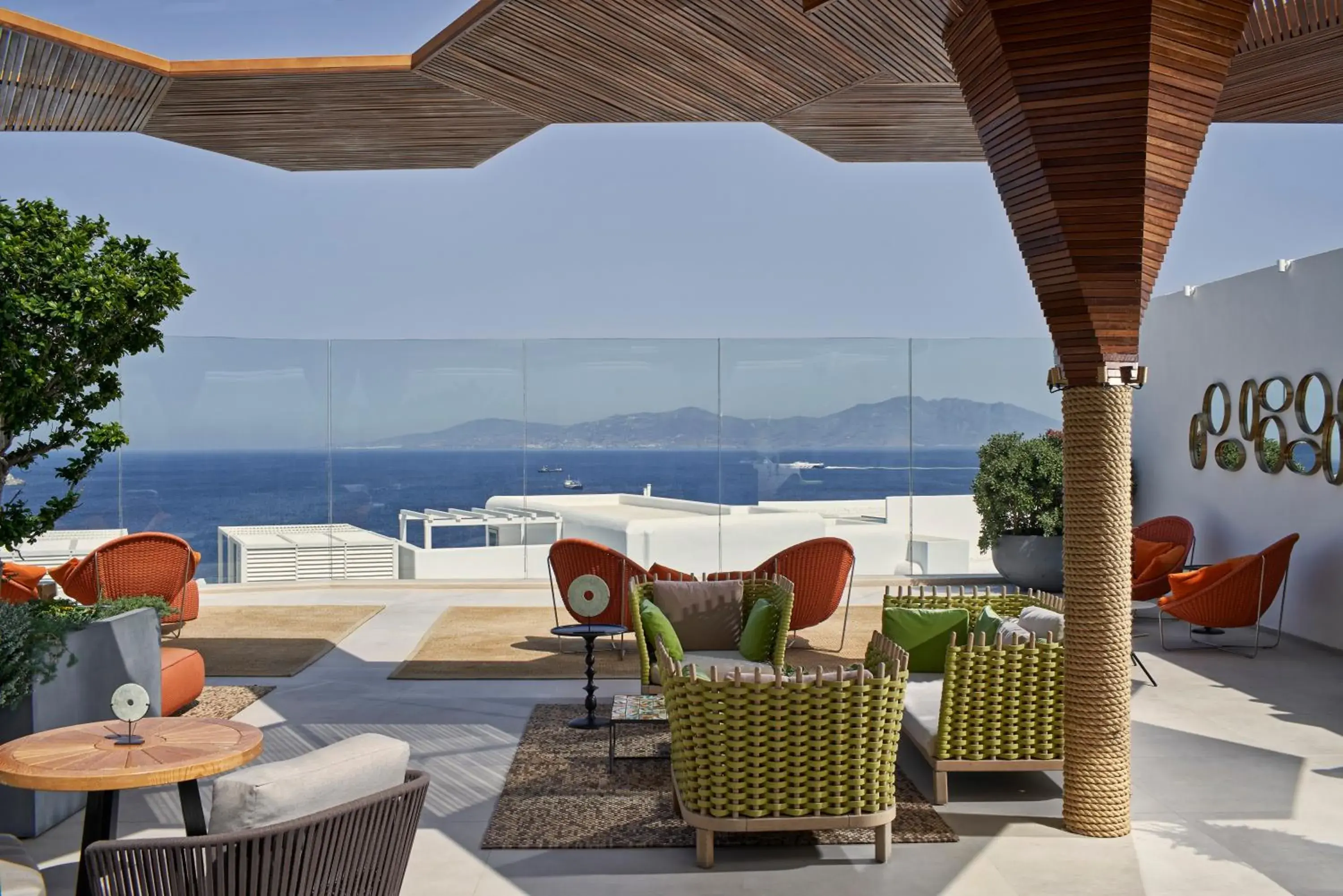 Balcony/Terrace in Myconian Naia - Preferred Hotels and Resorts