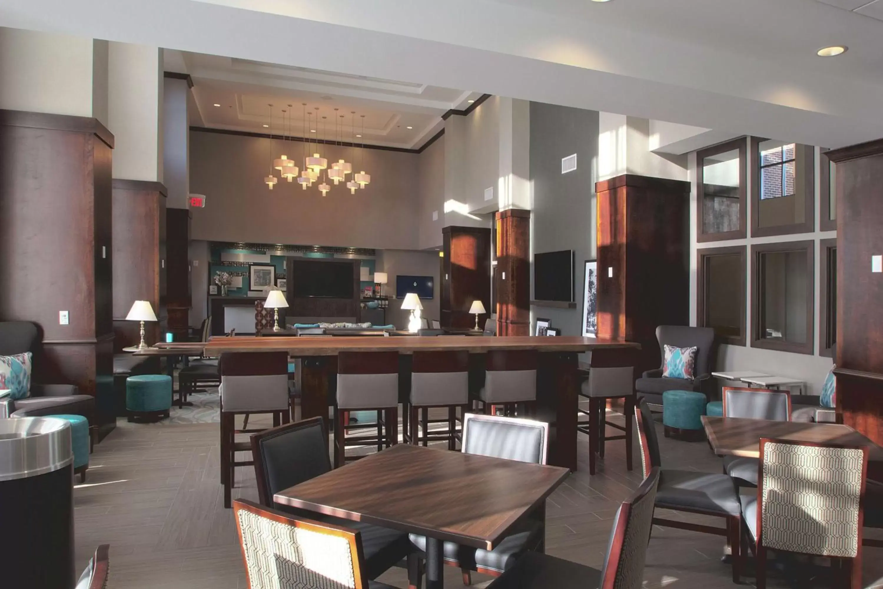 Lobby or reception, Restaurant/Places to Eat in Hampton Inn & Suites Columbus/University Area