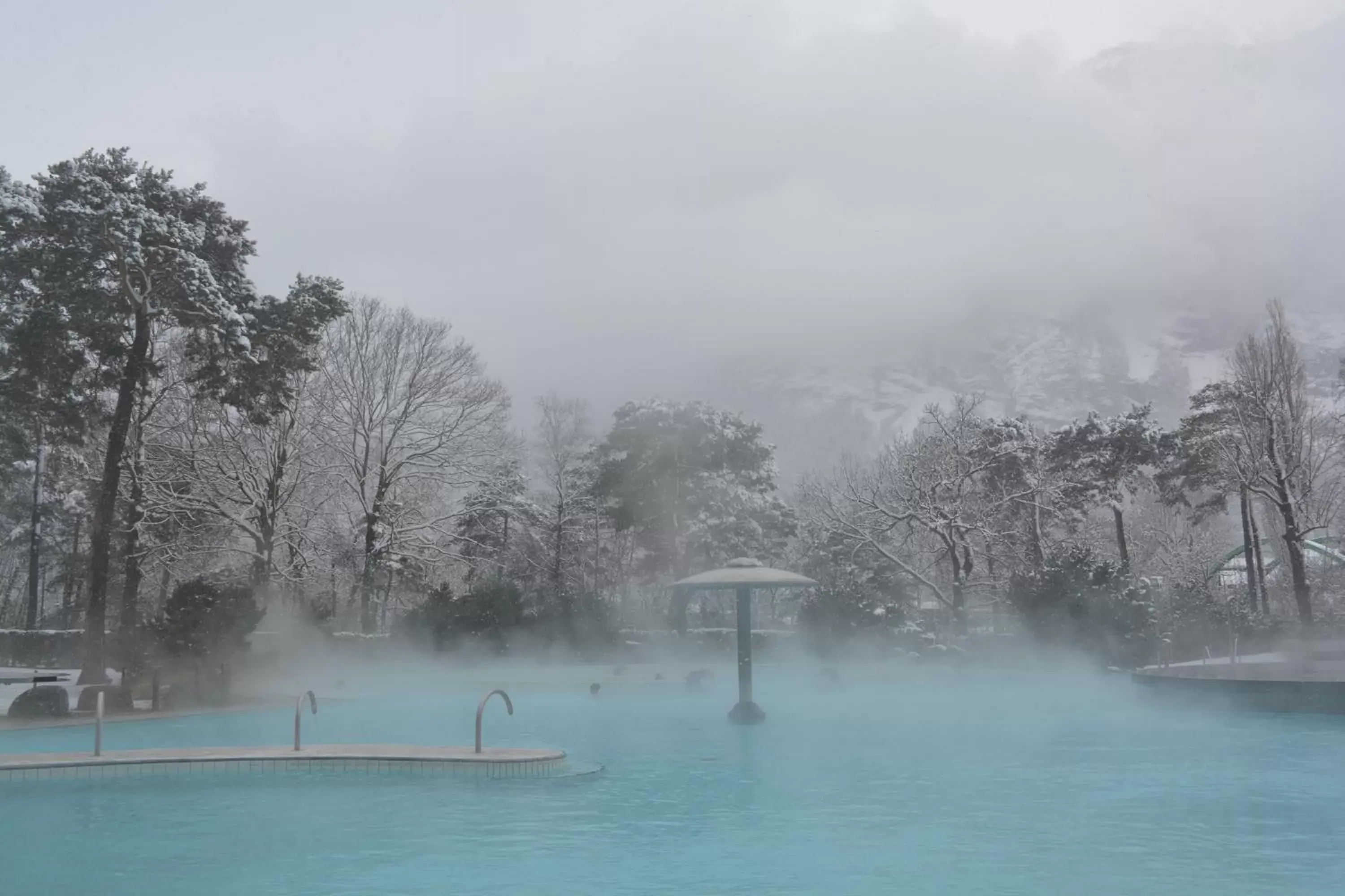 Natural landscape, Winter in Grand Hotel des Bains