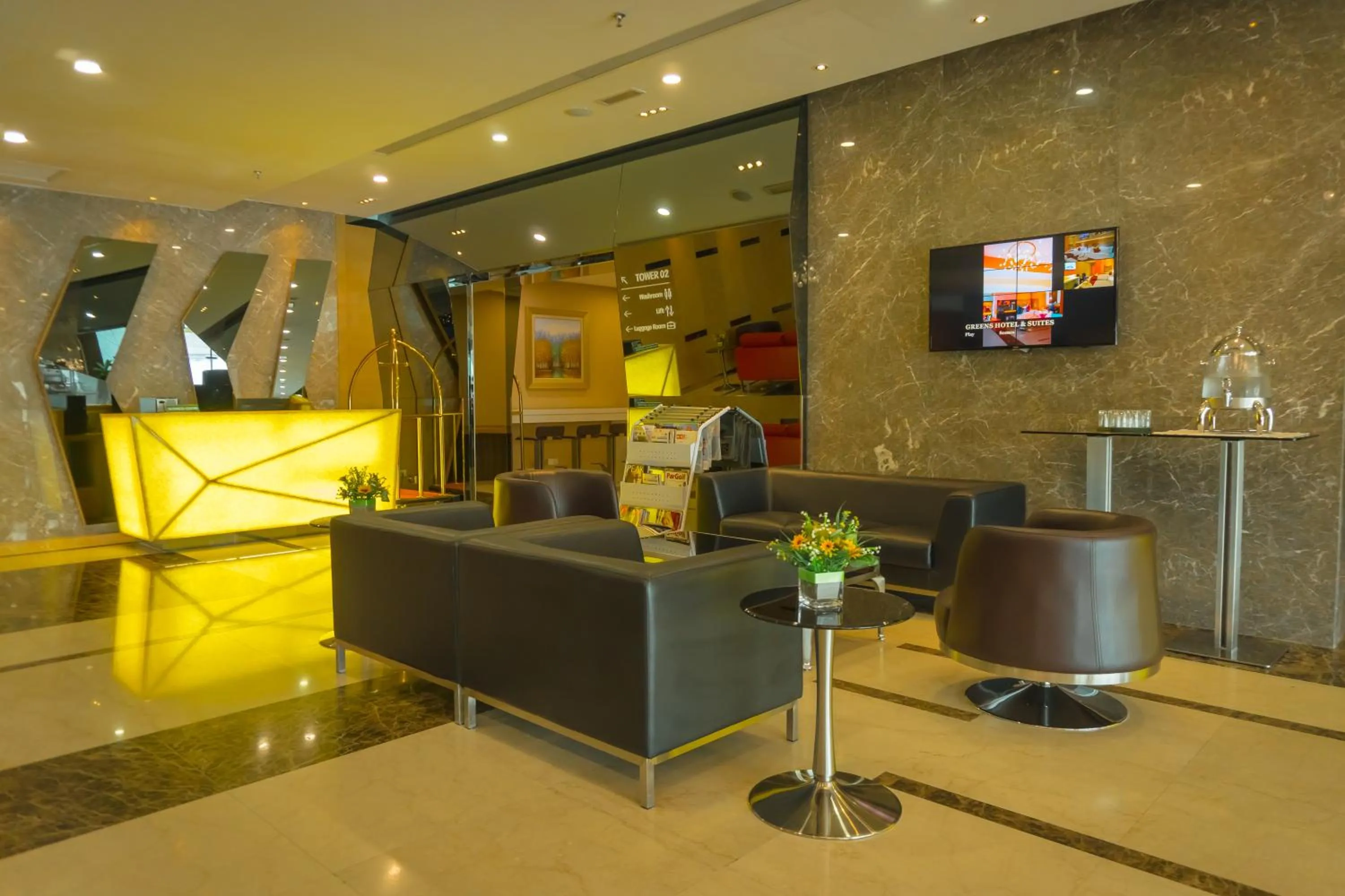 Lobby or reception in Greens Hotel & Suites