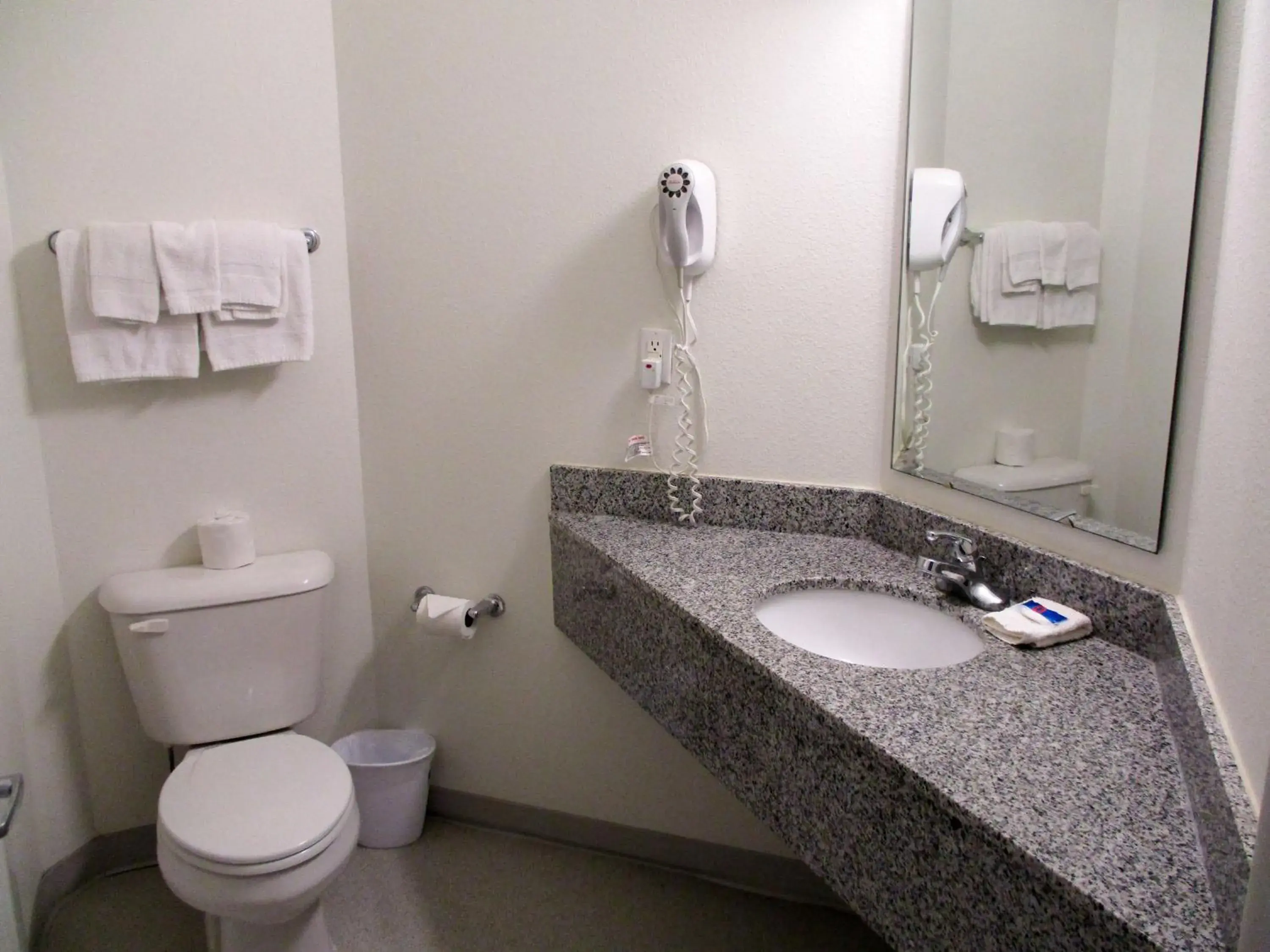 Toilet, Bathroom in Motel 6-Kingdom City, MO