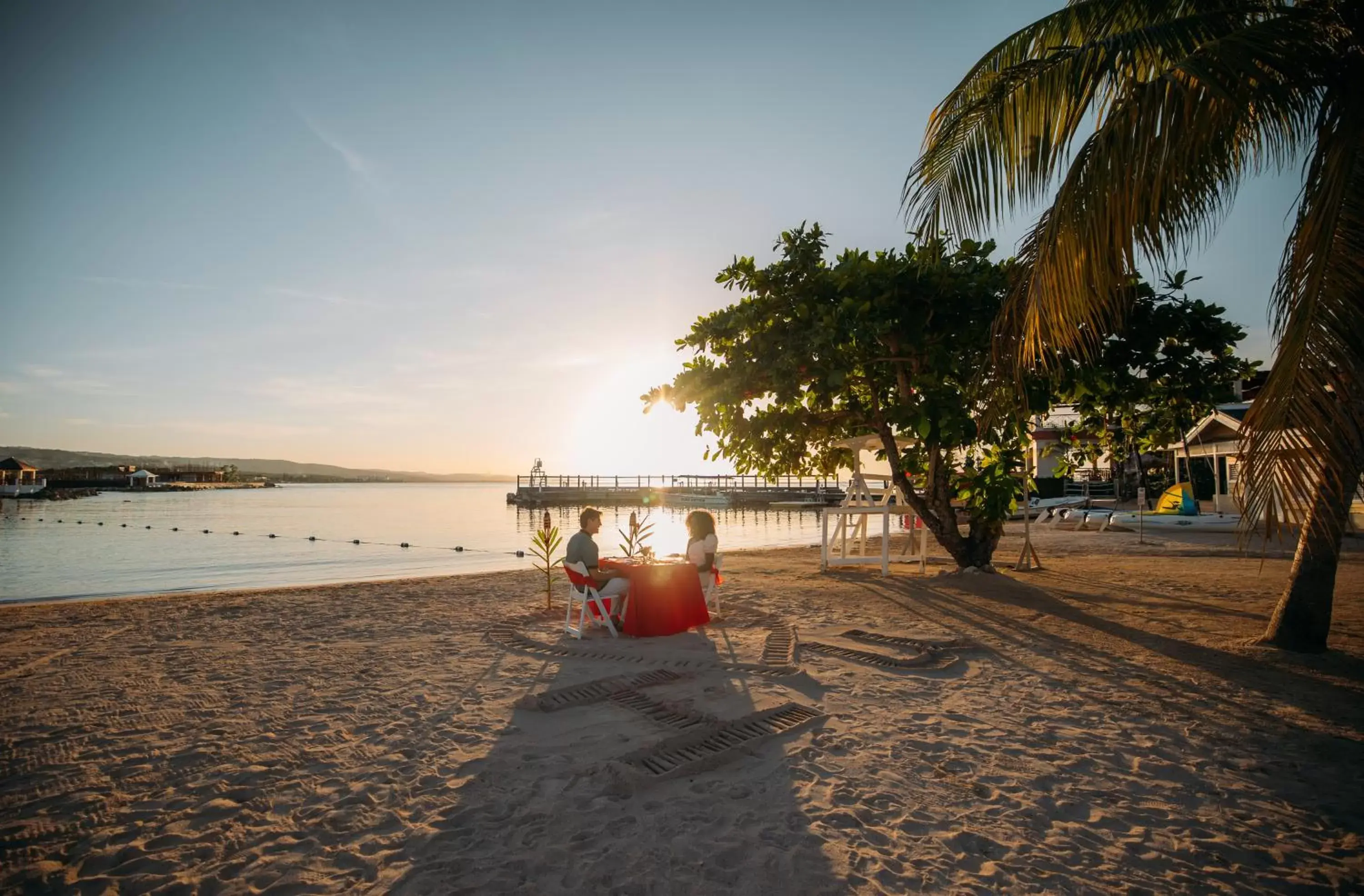 Sunset, Beach in Jewel Paradise Cove Adult Beach Resort & Spa