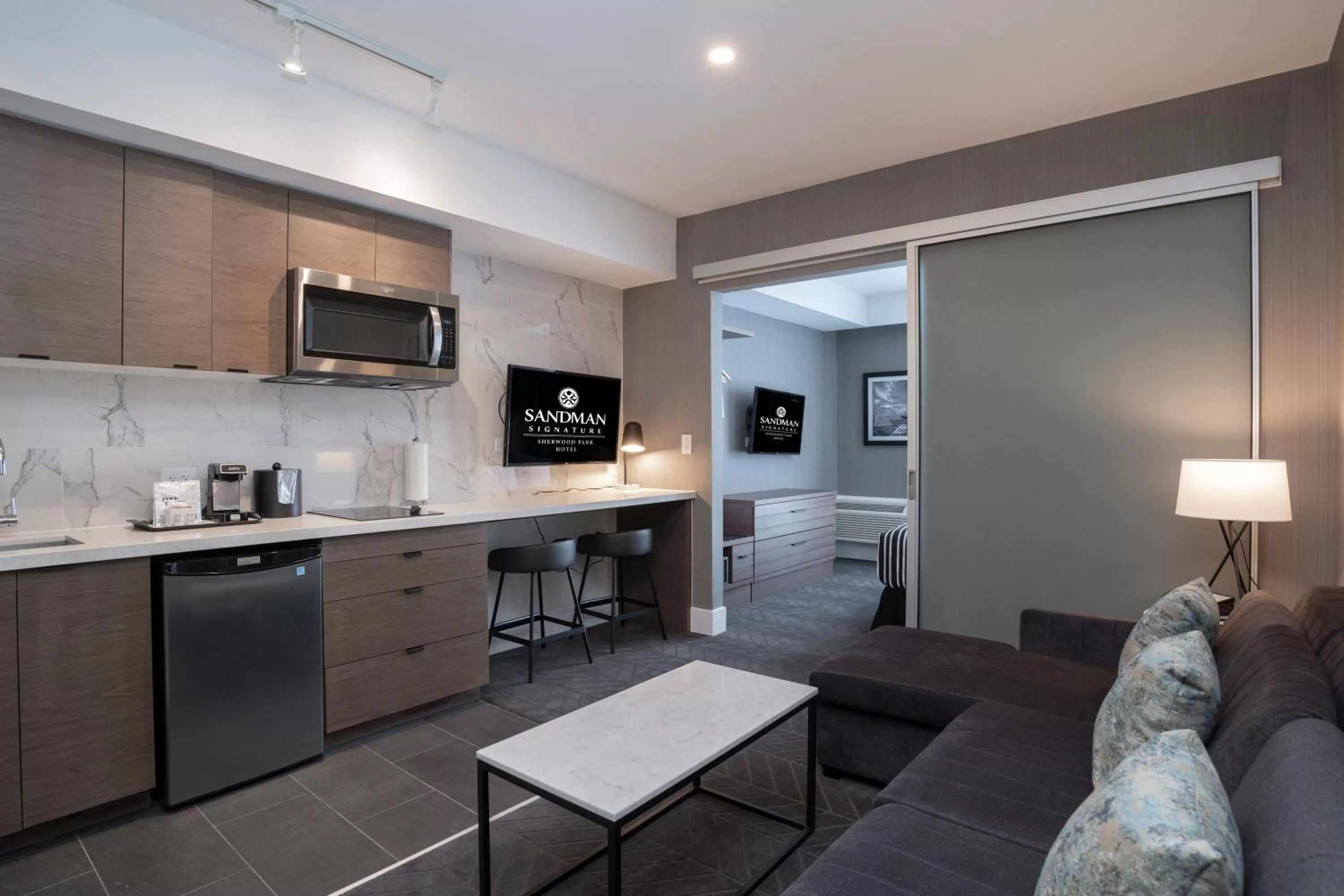 Photo of the whole room in Sandman Signature Sherwood Park Hotel