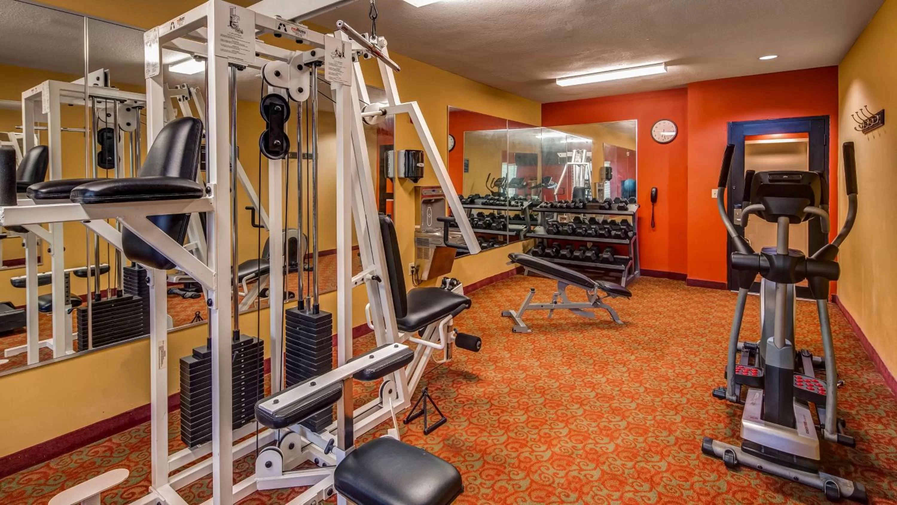Fitness centre/facilities in SureStay Plus Hotel by Best Western Alvin
