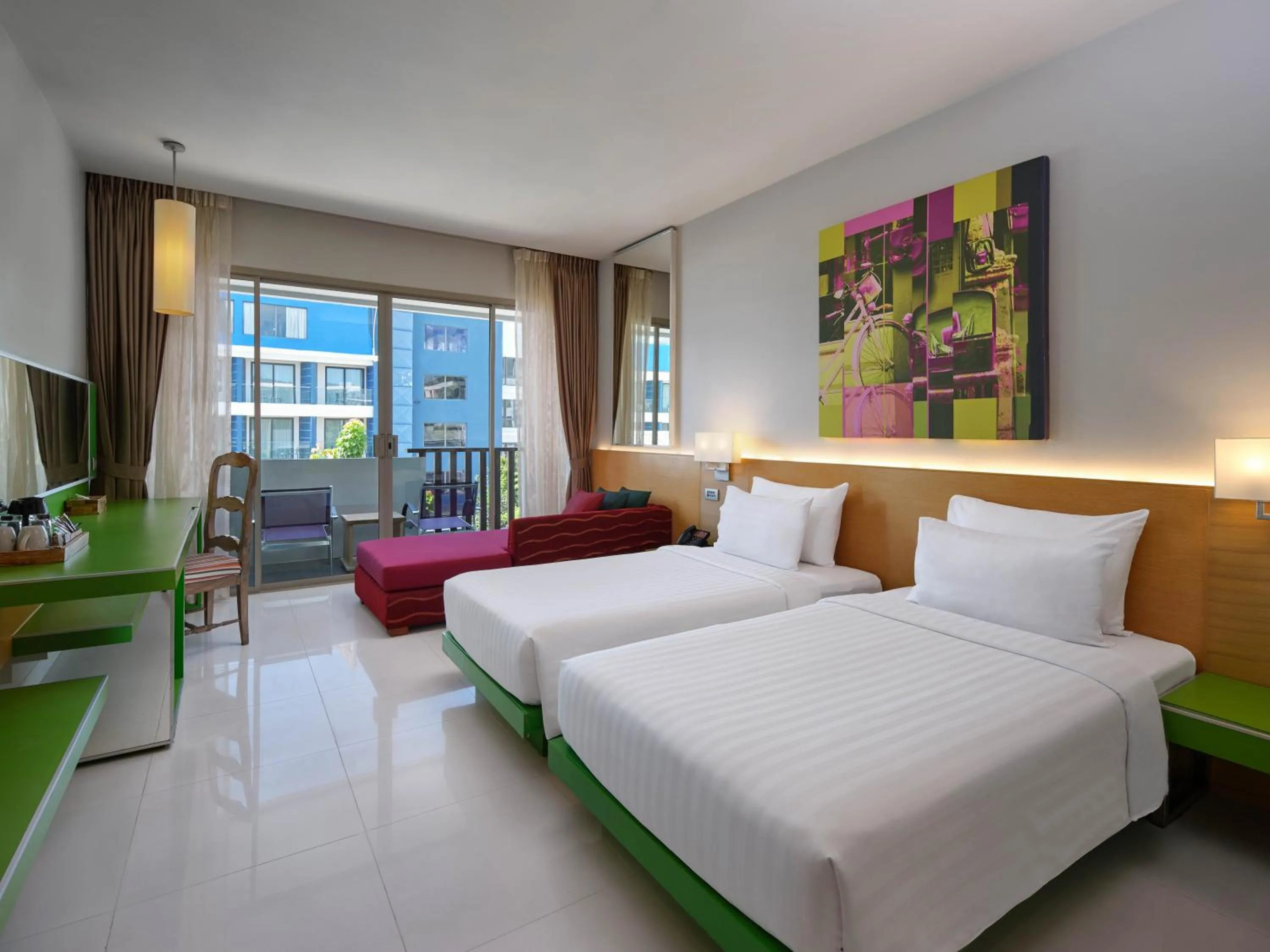 Bed in The Kee Resort & Spa