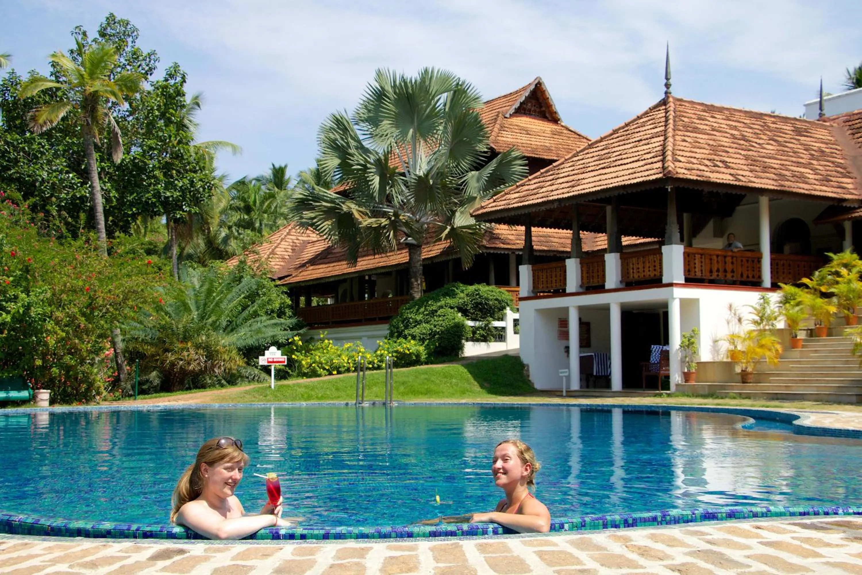 Swimming pool in The Travancore Heritage Beach Resort