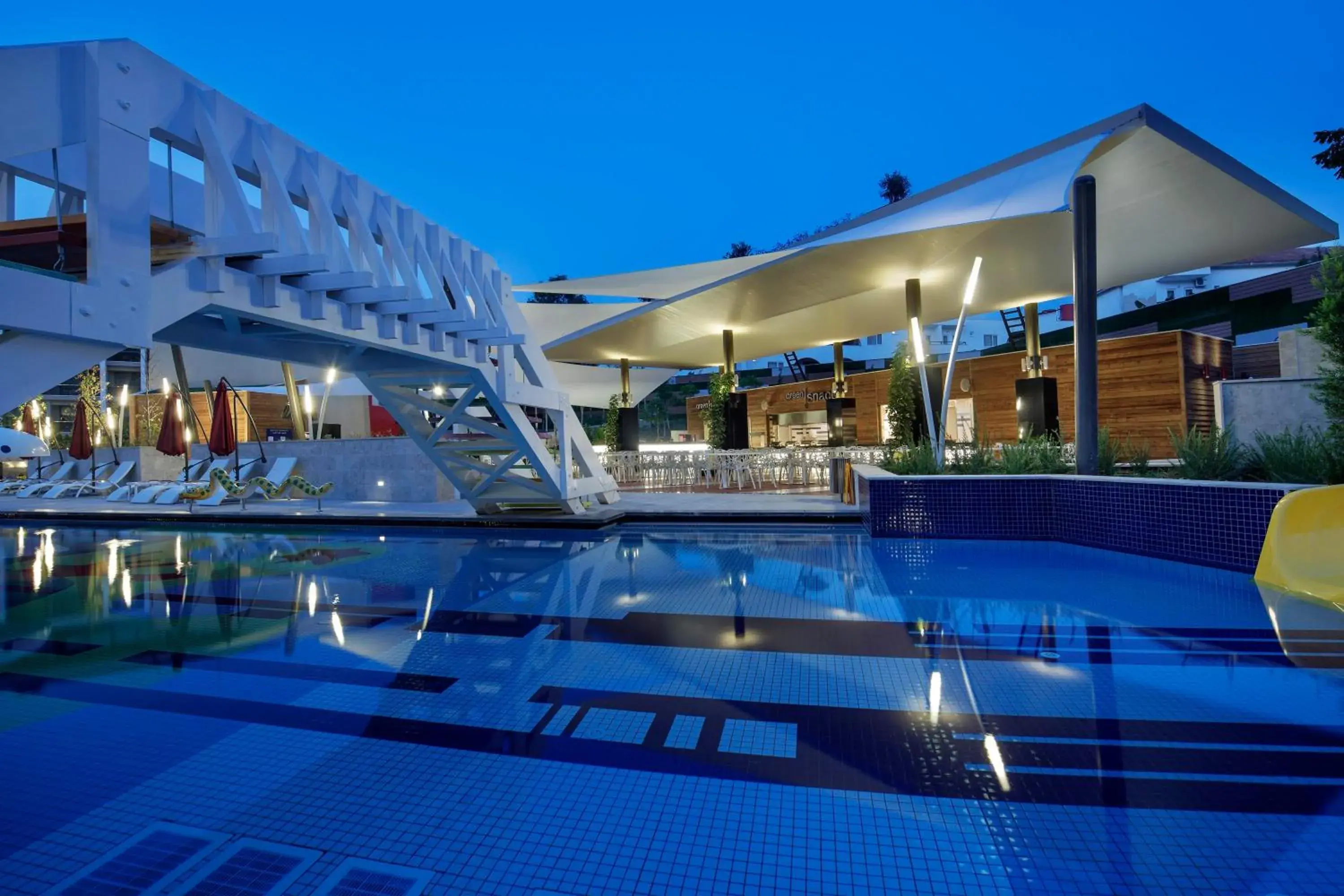 Night, Swimming Pool in The Sense Deluxe Hotel