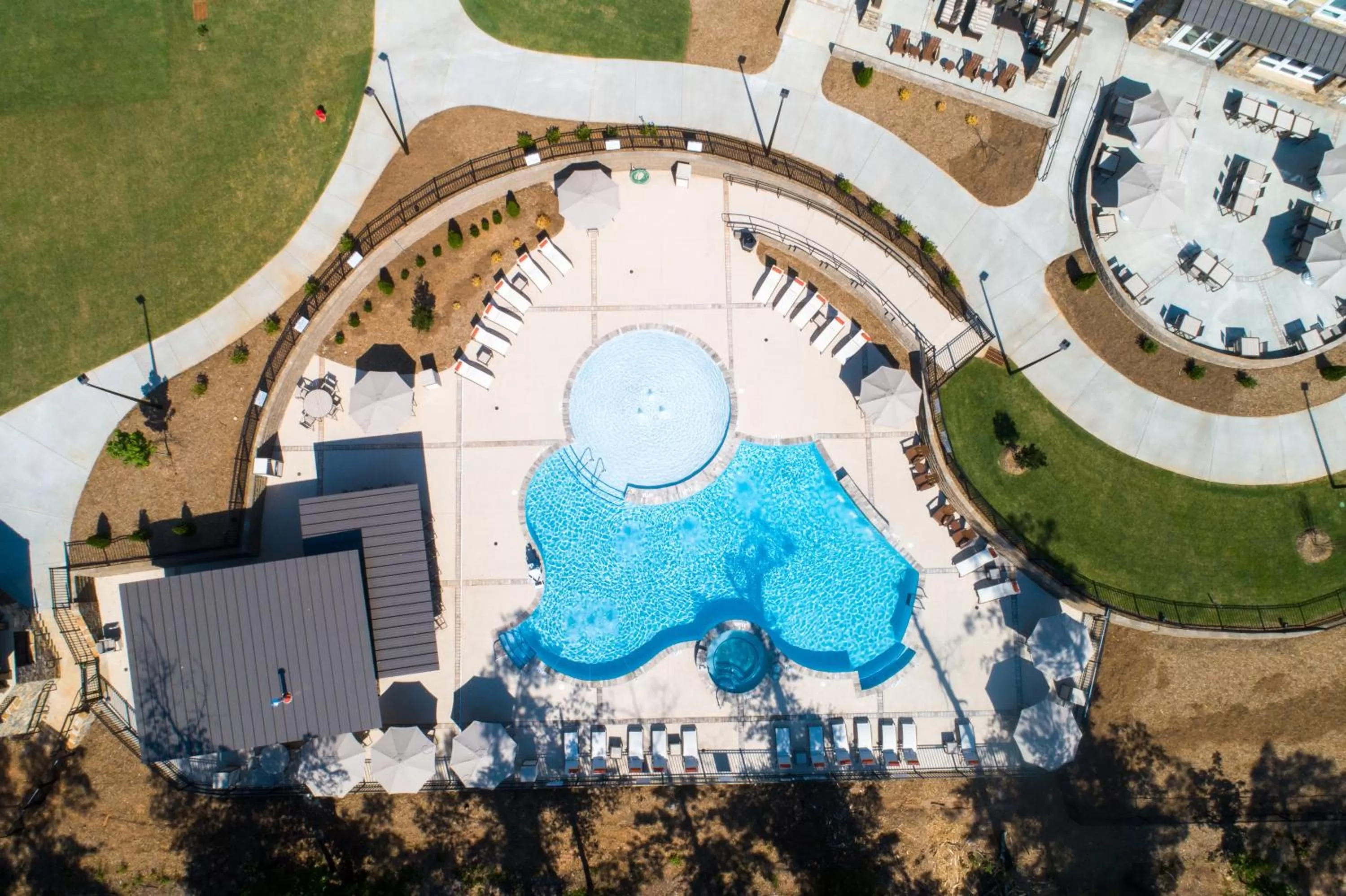 Bird's eye view, Bird's-eye View in Lakeside Lodge Clemson