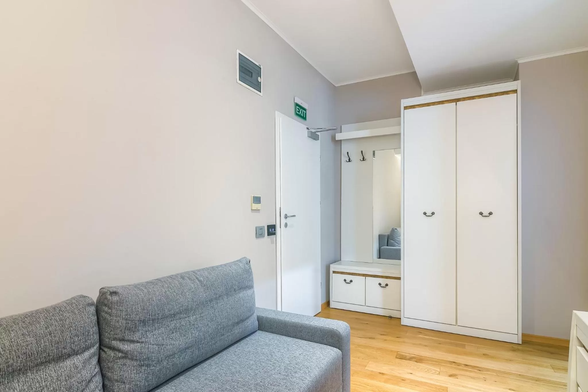 Living room in New Era Hotel Old Town Party Zone Bucharest- parking with fee nearby - NOT at the hotel !