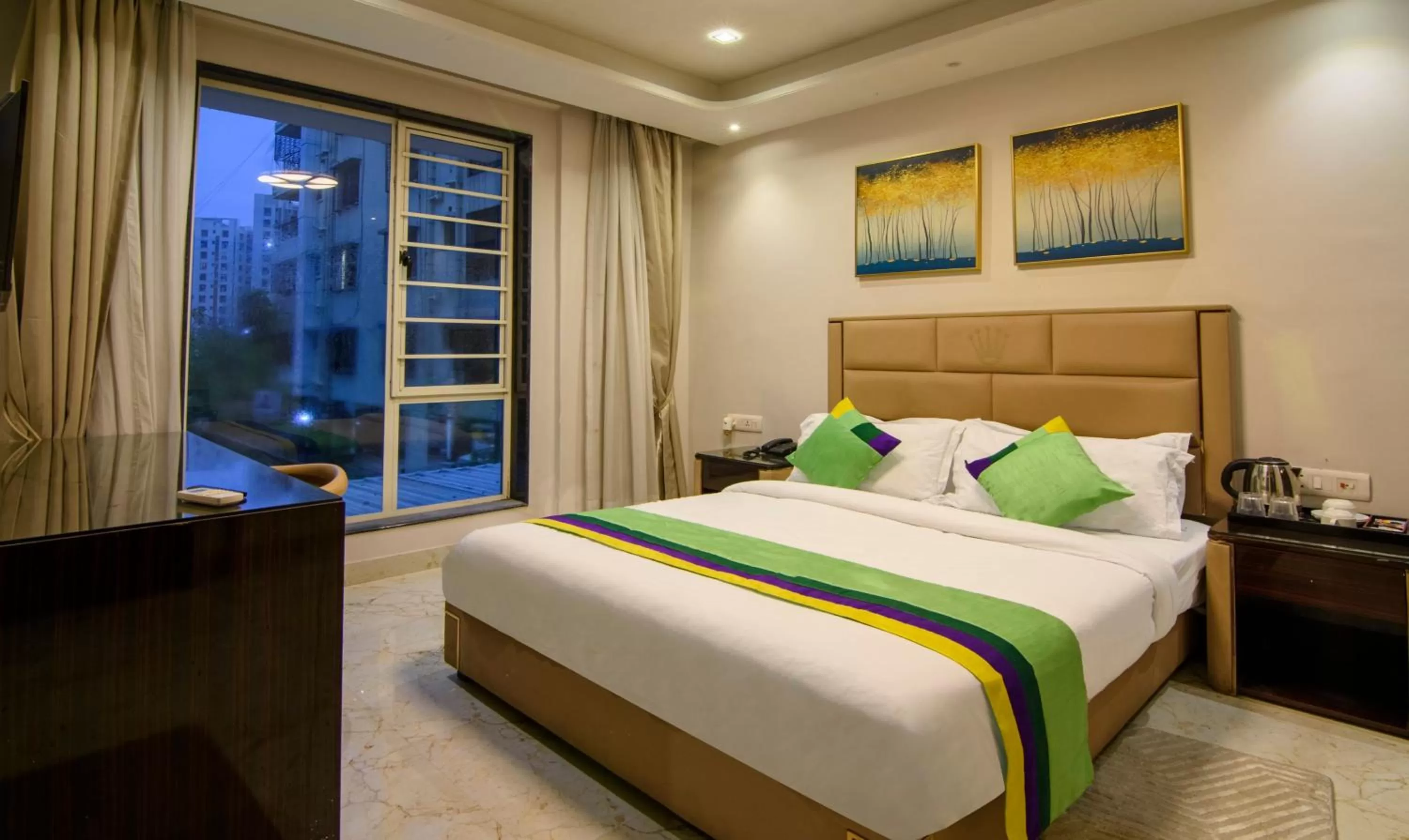 Bed in Treebo Trend Krish Residency