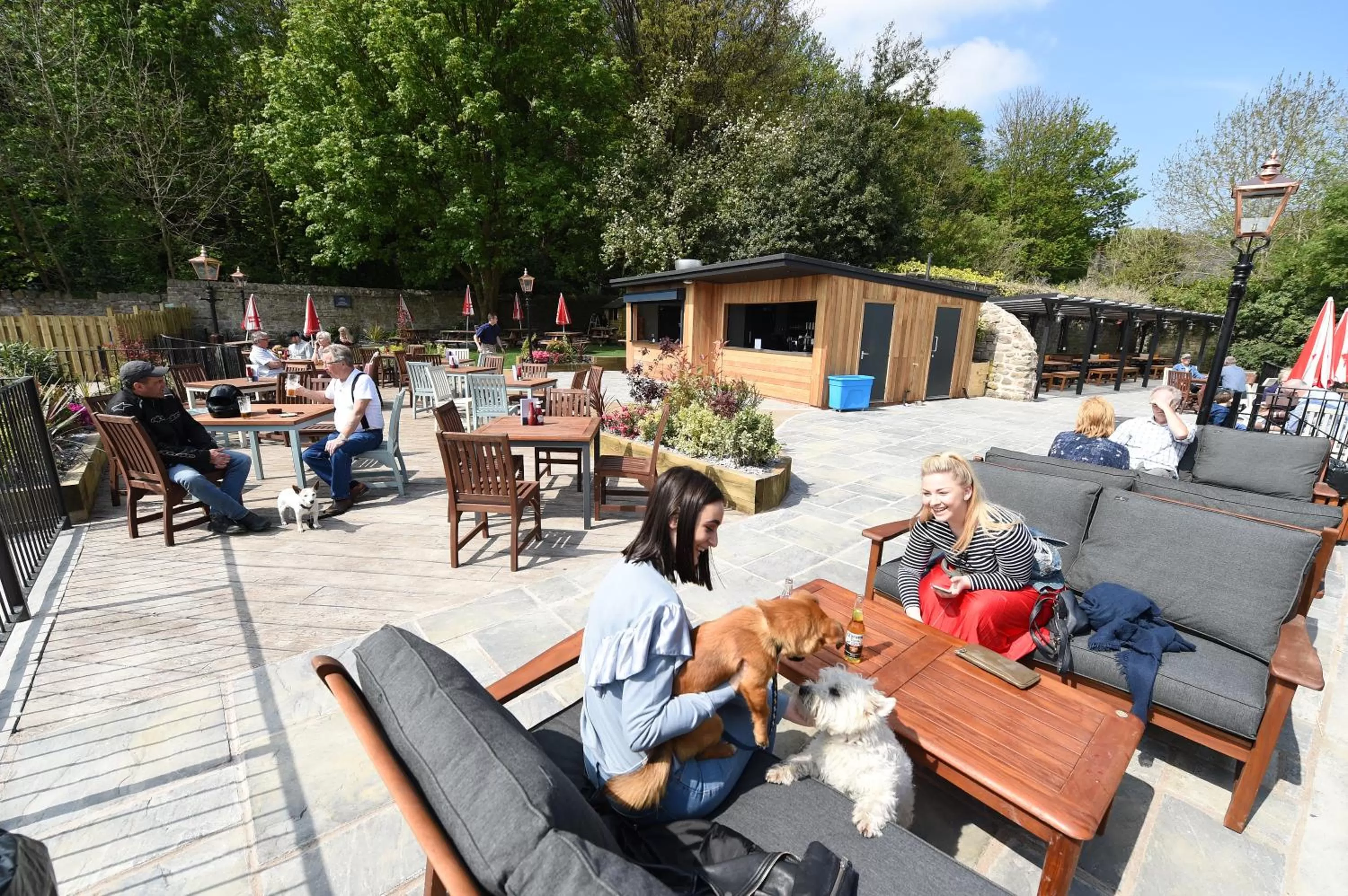 Patio, Restaurant/Places to Eat in The Royal Heysham