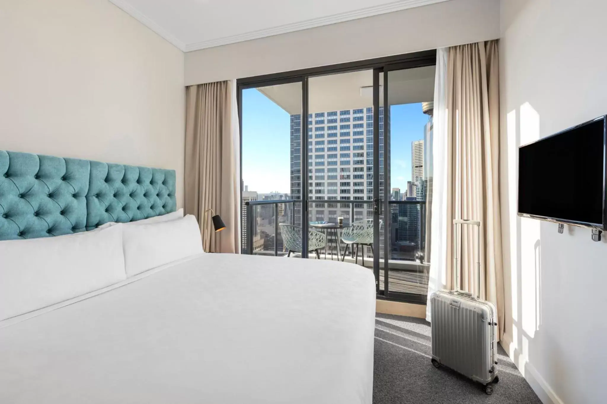 Bedroom in Meriton Suites Pitt Street, Sydney
