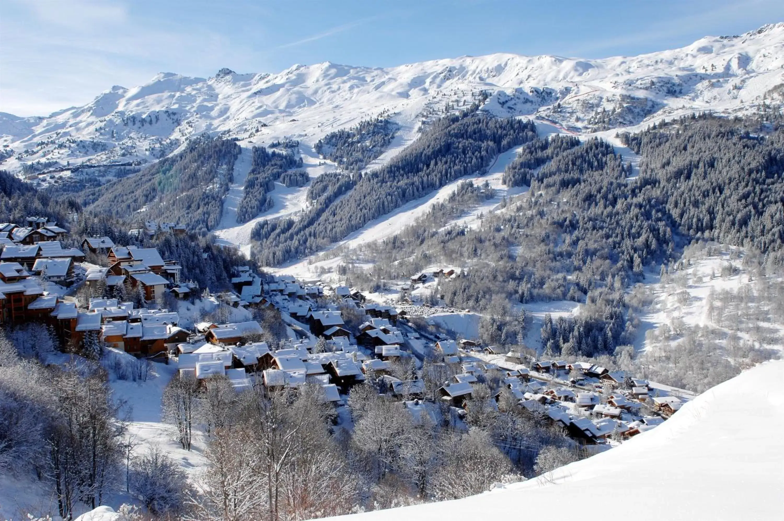 Bird's eye view, Winter in Hotel Le Tremplin