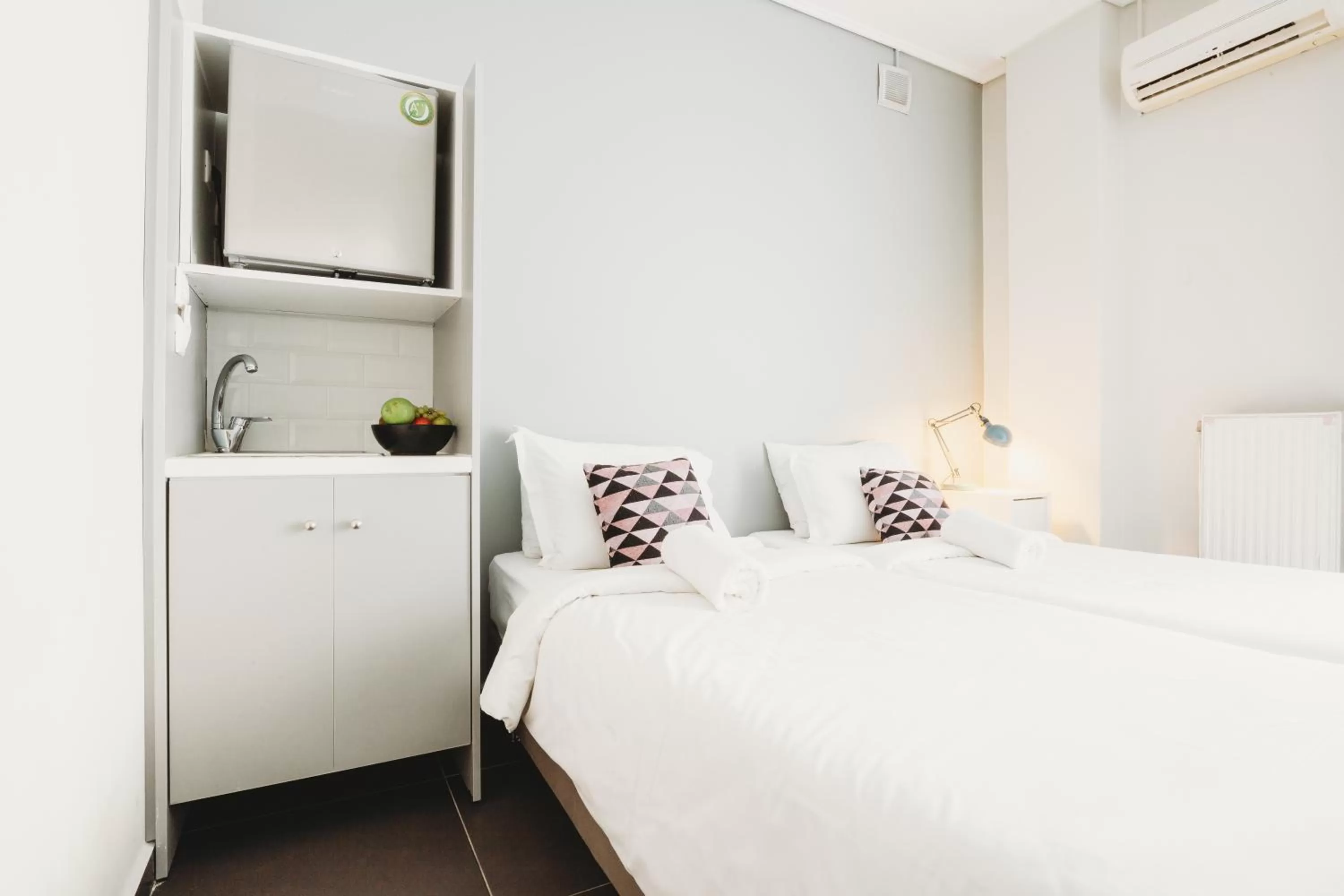 Living room, Bed in Athens Studios