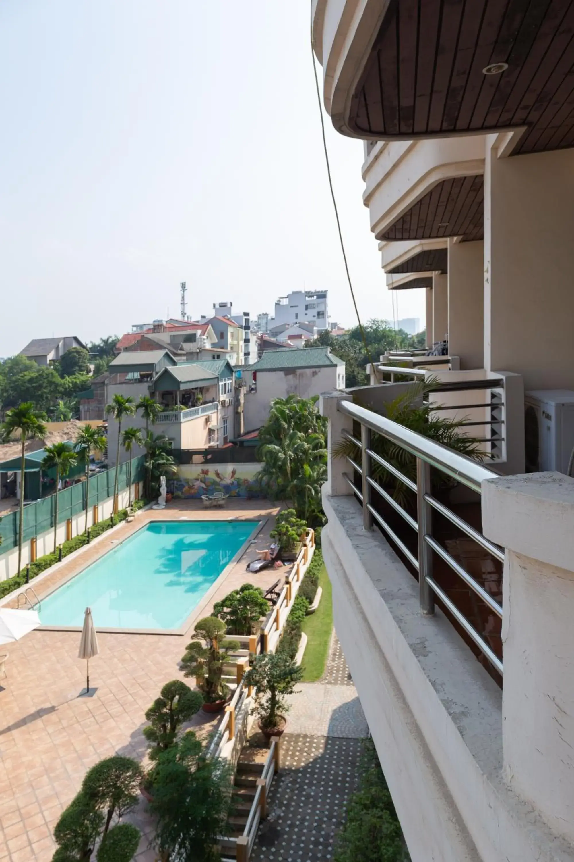 Balcony/Terrace, Pool View in Oriental Palace