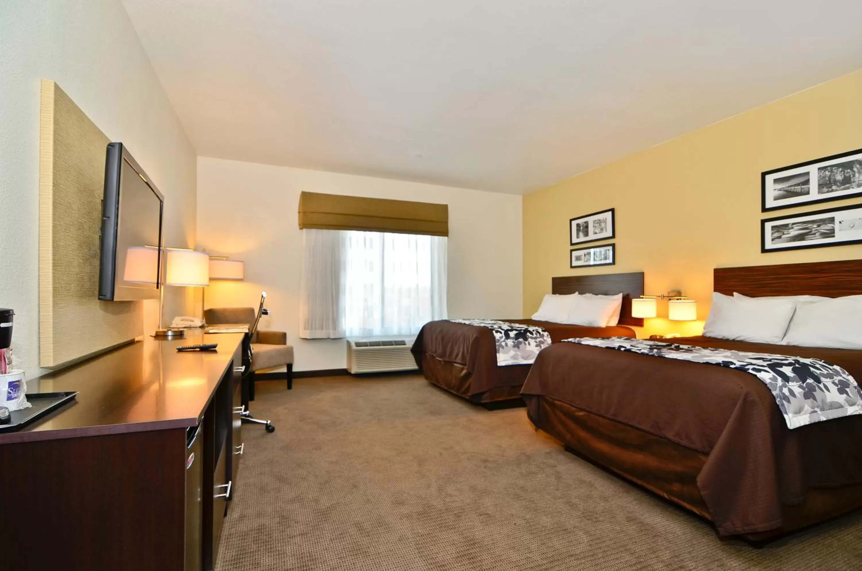 Queen Room with Two Queen Beds - Pet Friendly/Non-Smoking in Sleep Inn & Suites Miles City