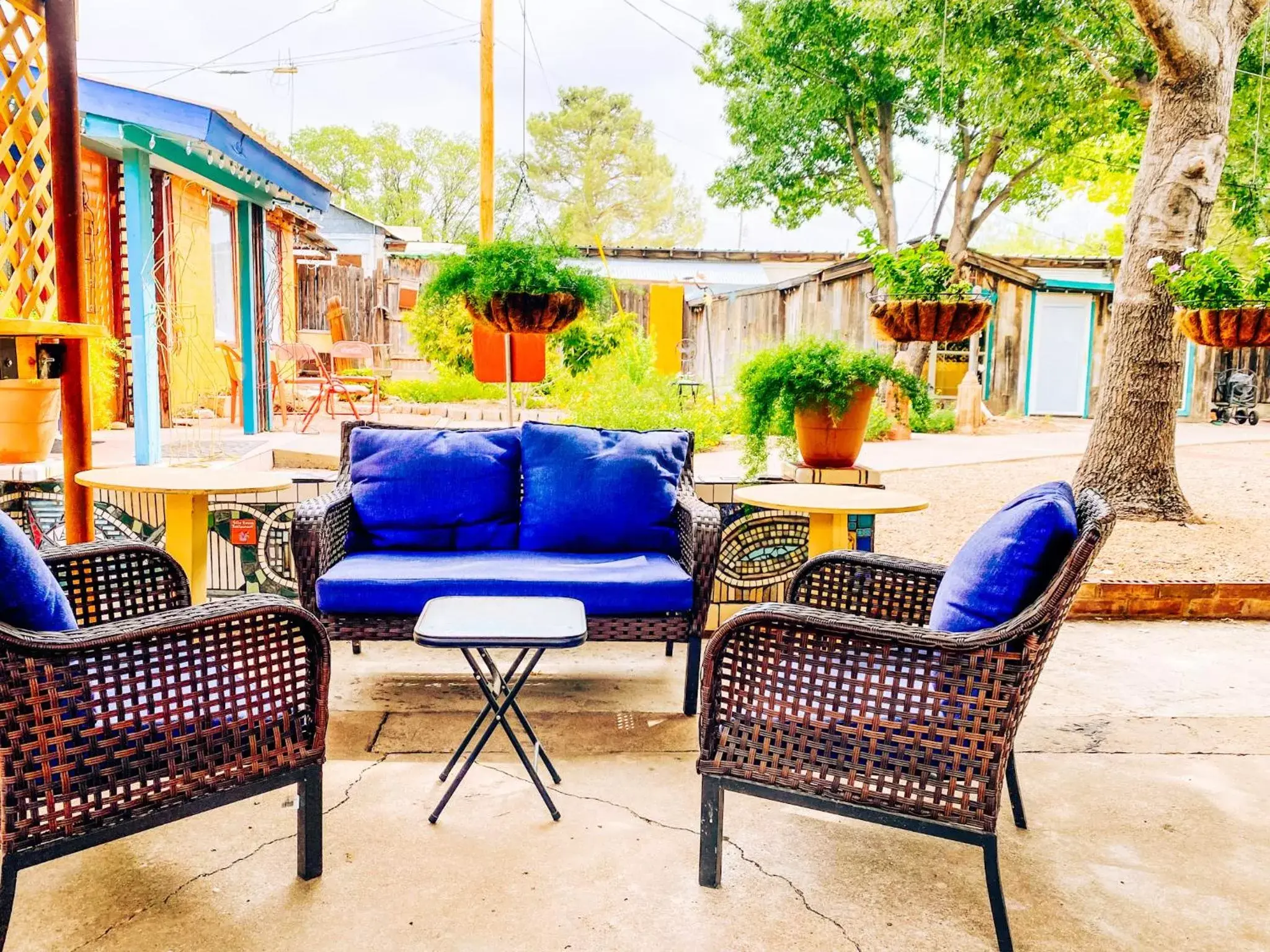 Patio in Inn at the Art Center