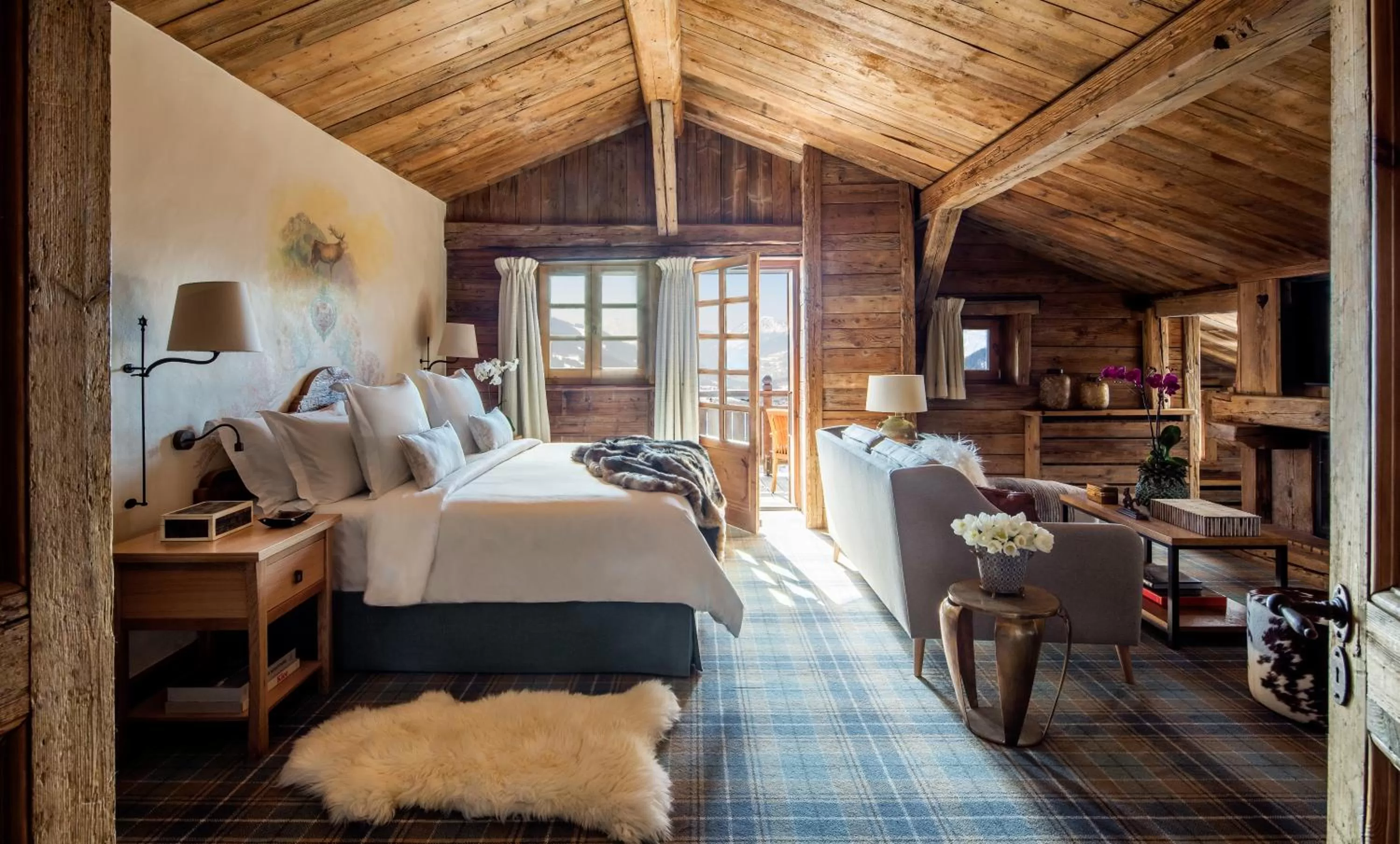 Three-Bedroom Suite Noemie with One King Bed in Les Chalets du Mont d'Arbois & Spa, Megève