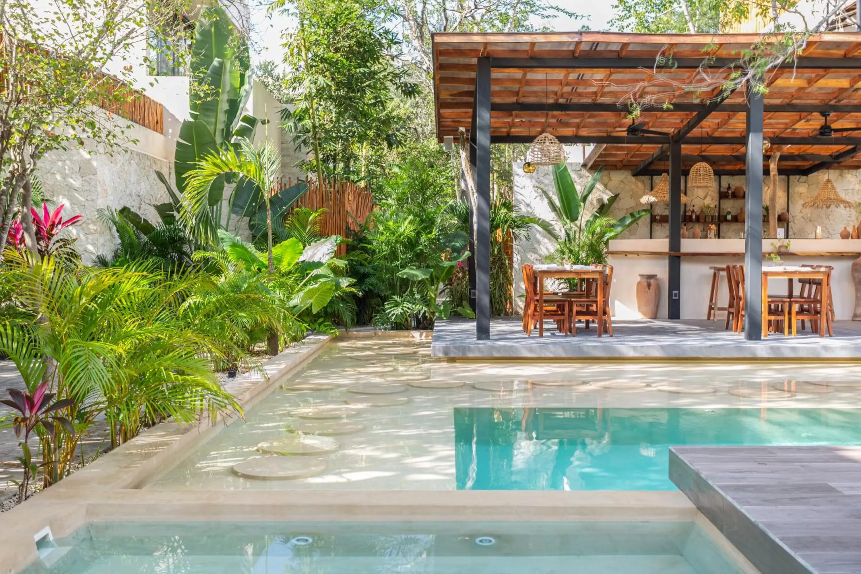 Garden, Swimming Pool in Atman Residences Tulum Hotel