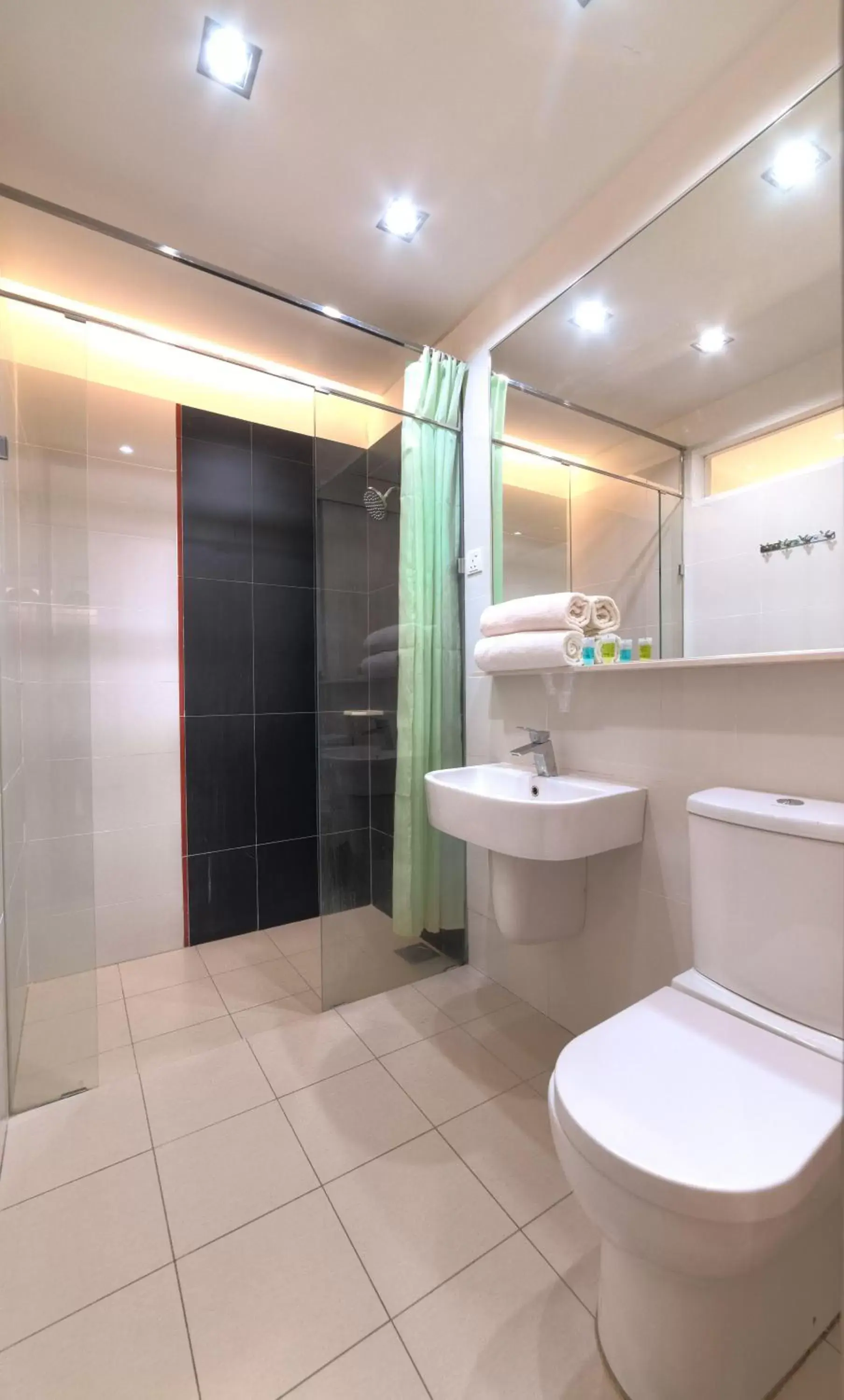 Bathroom in HelicoNia Hotel