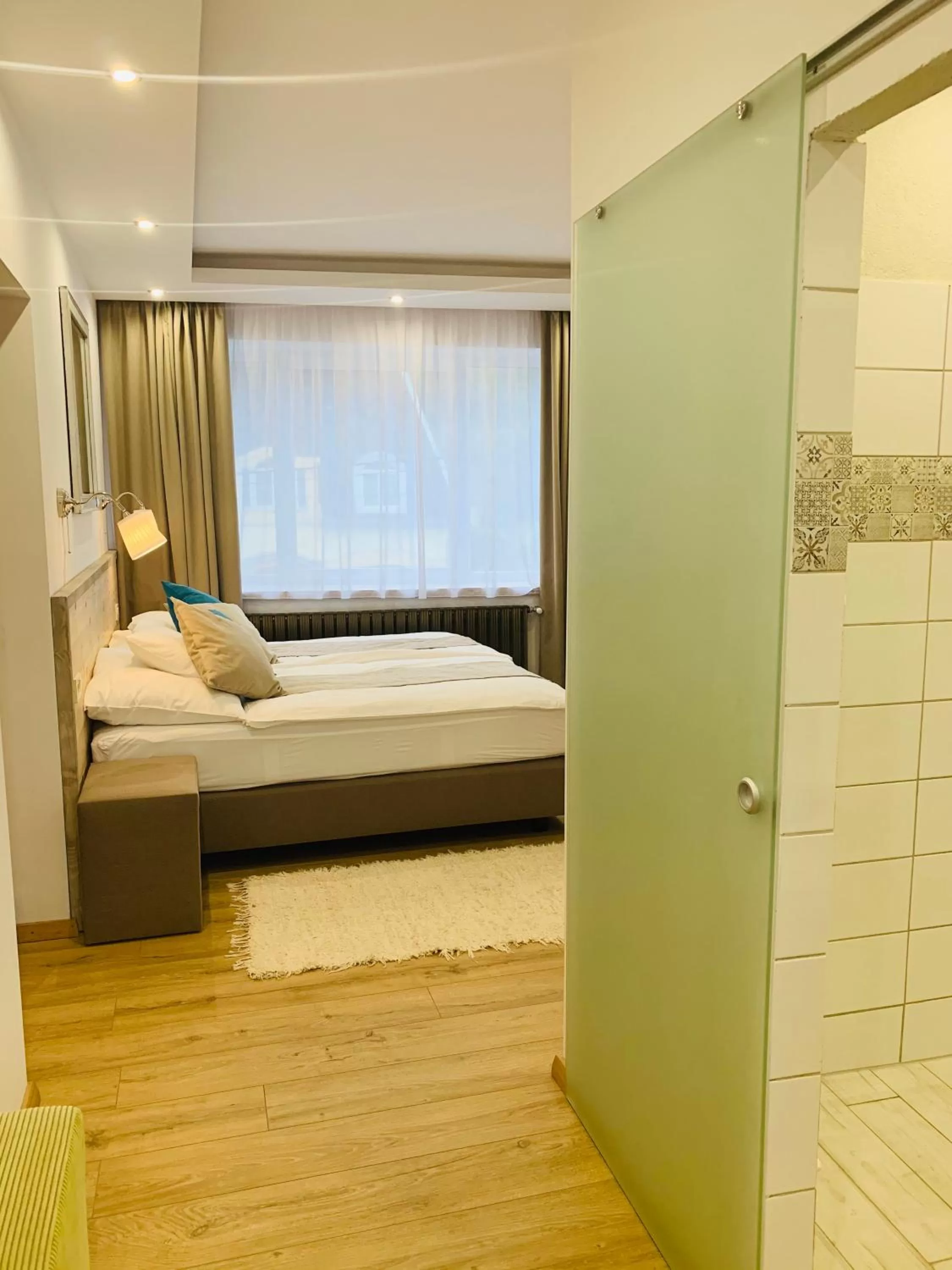 Bedroom, Bed in Egria Apartments