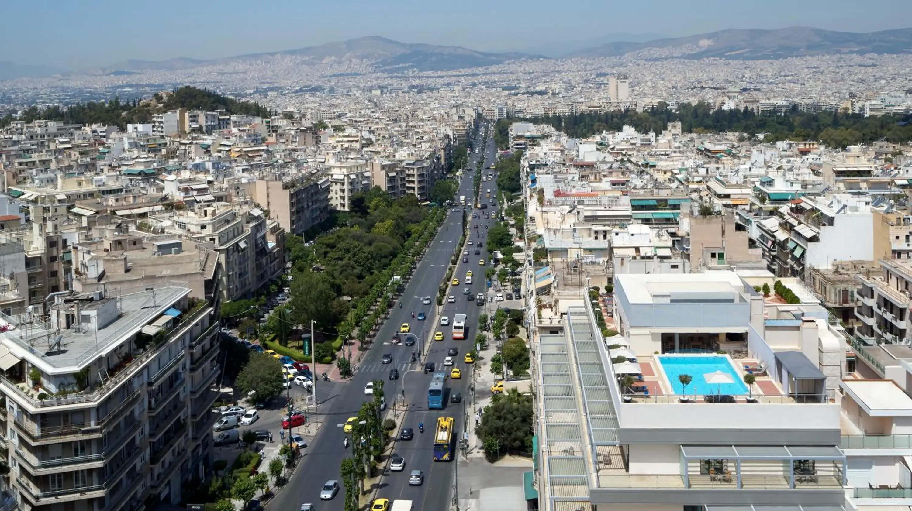 City view, Bird's-eye View in Athens Zafolia Hotel