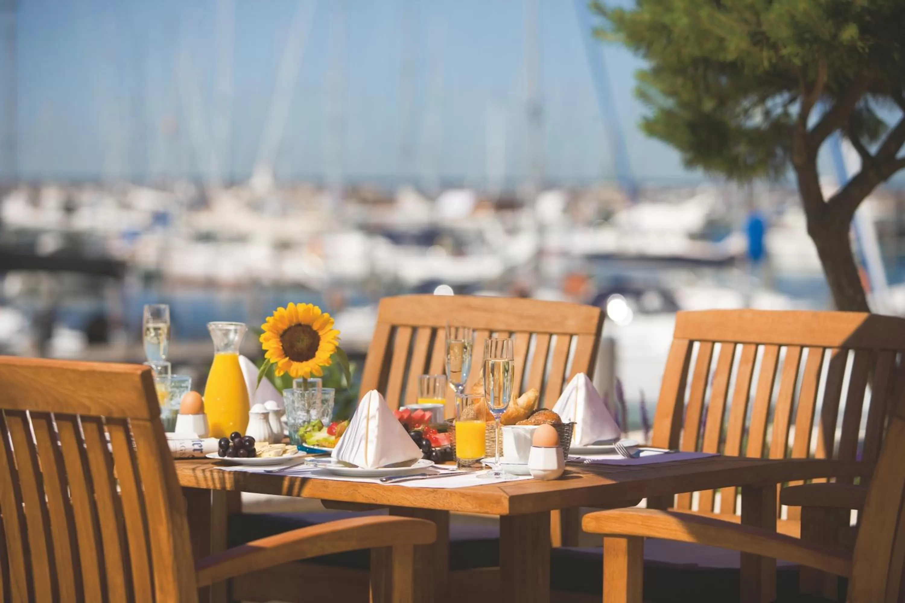 Balcony/Terrace in Yachthafenresidenz Hohe Düne