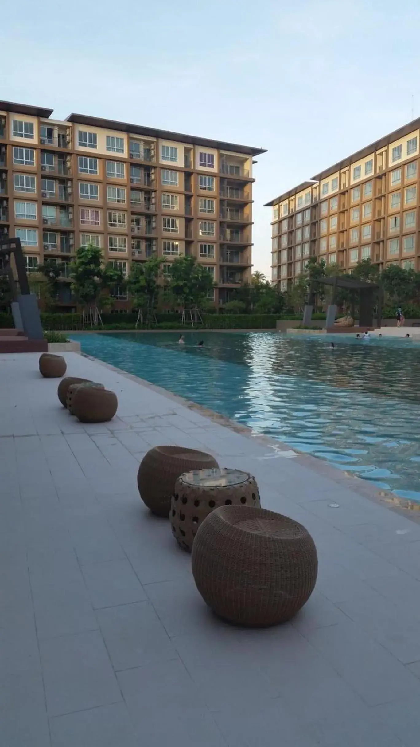 Swimming Pool in The Ralaxing Room at Baan Tew Lom Condo Cha Am - Hua Hin