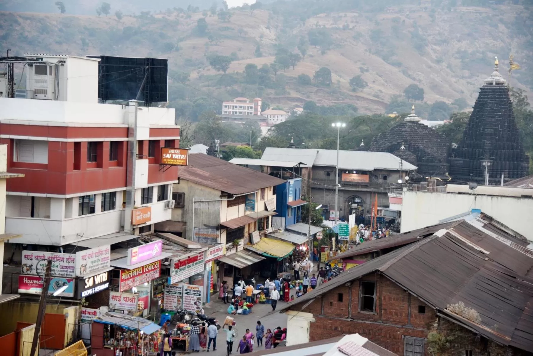 Street view in Hotel Sai Yatri