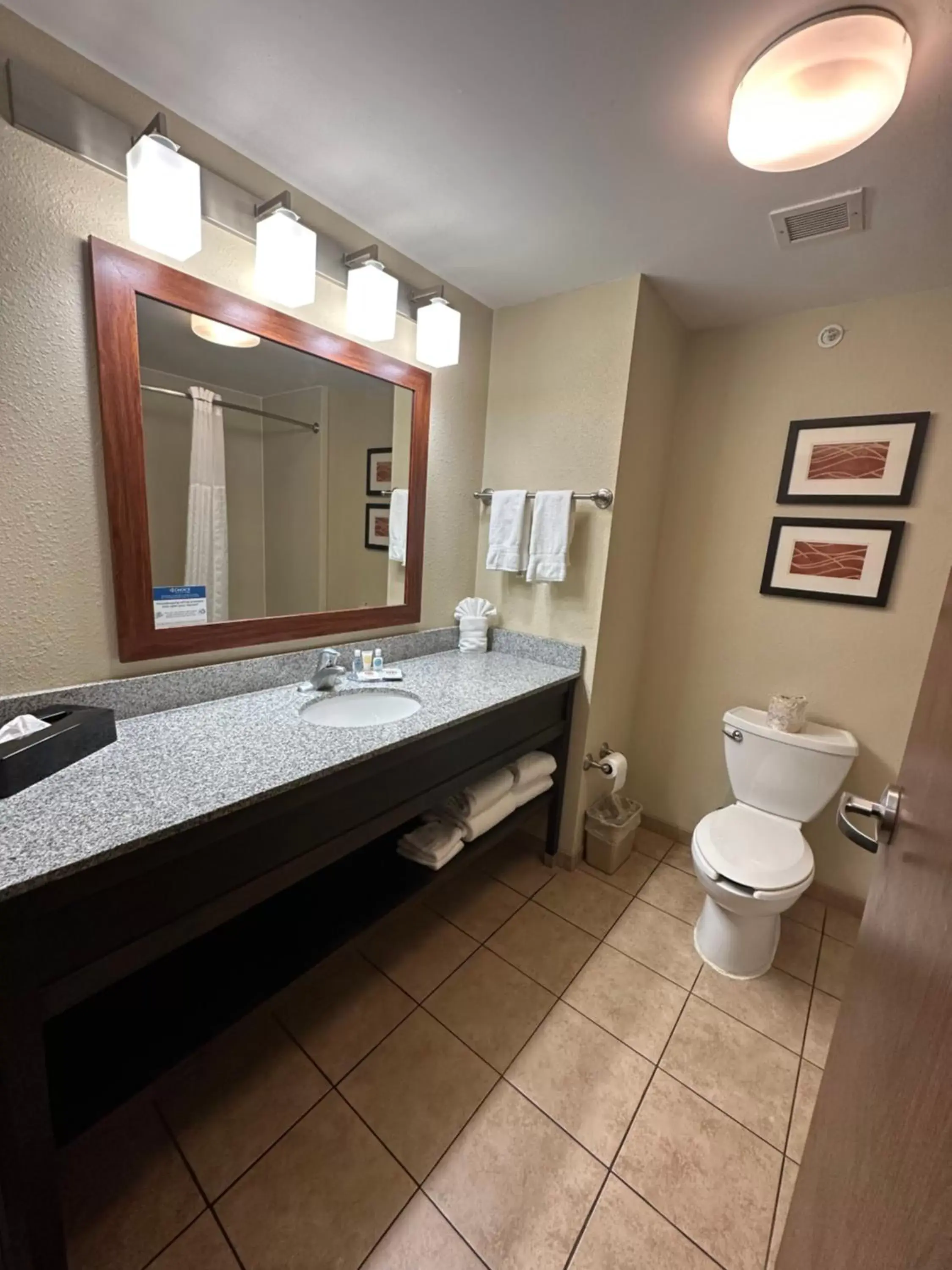 Bathroom in Comfort Inn Saint Clairsville
