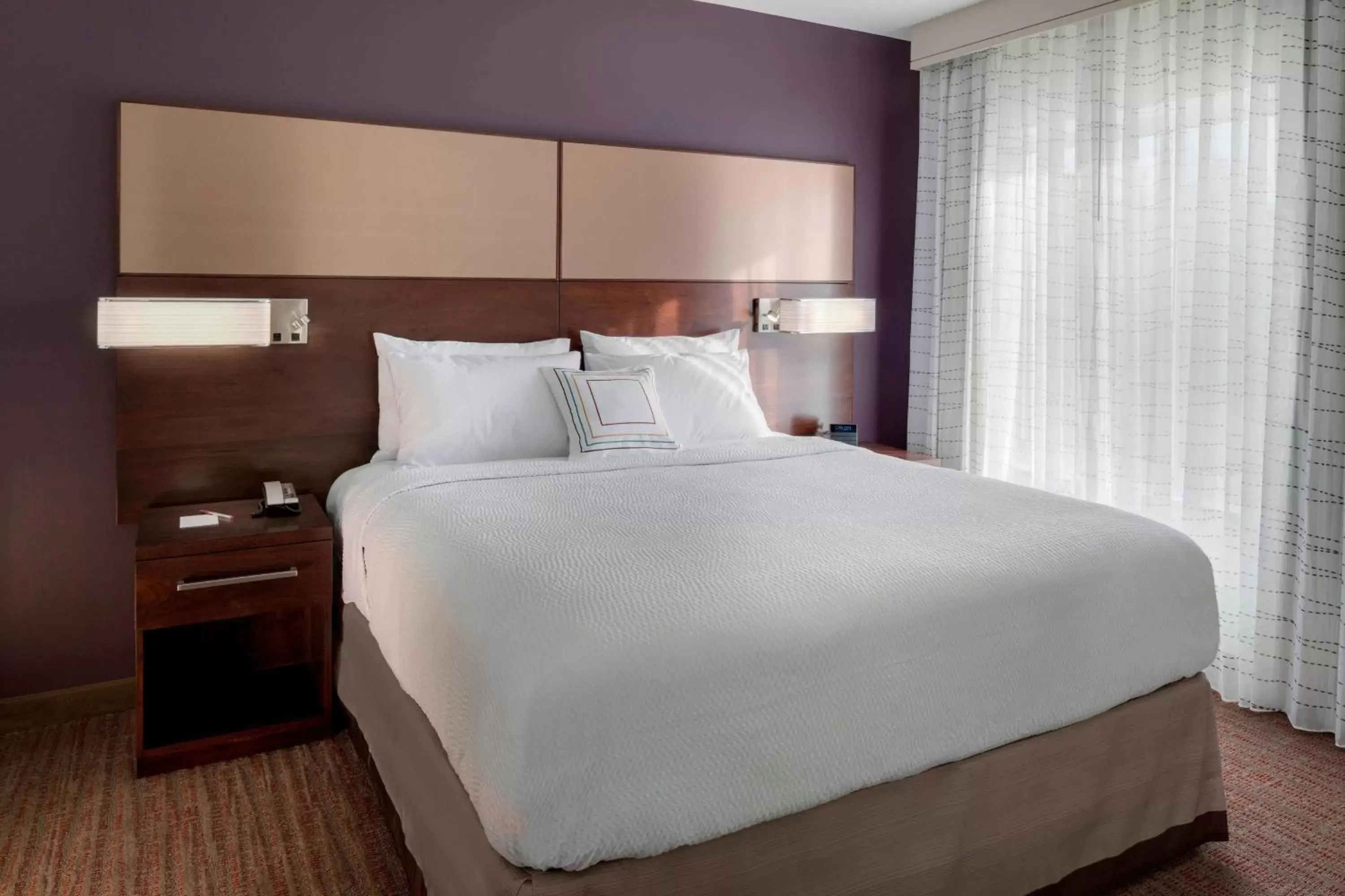 Bedroom, Bed in Residence Inn by Marriott Bath Brunswick Area