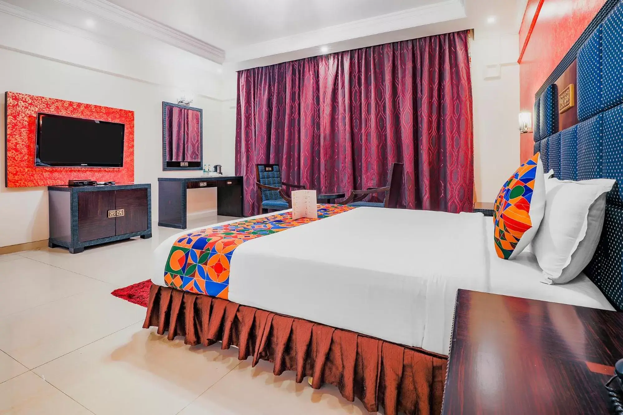 Bedroom in FabHotel Royal Mirage With Pool & GYM, Candolim Beach