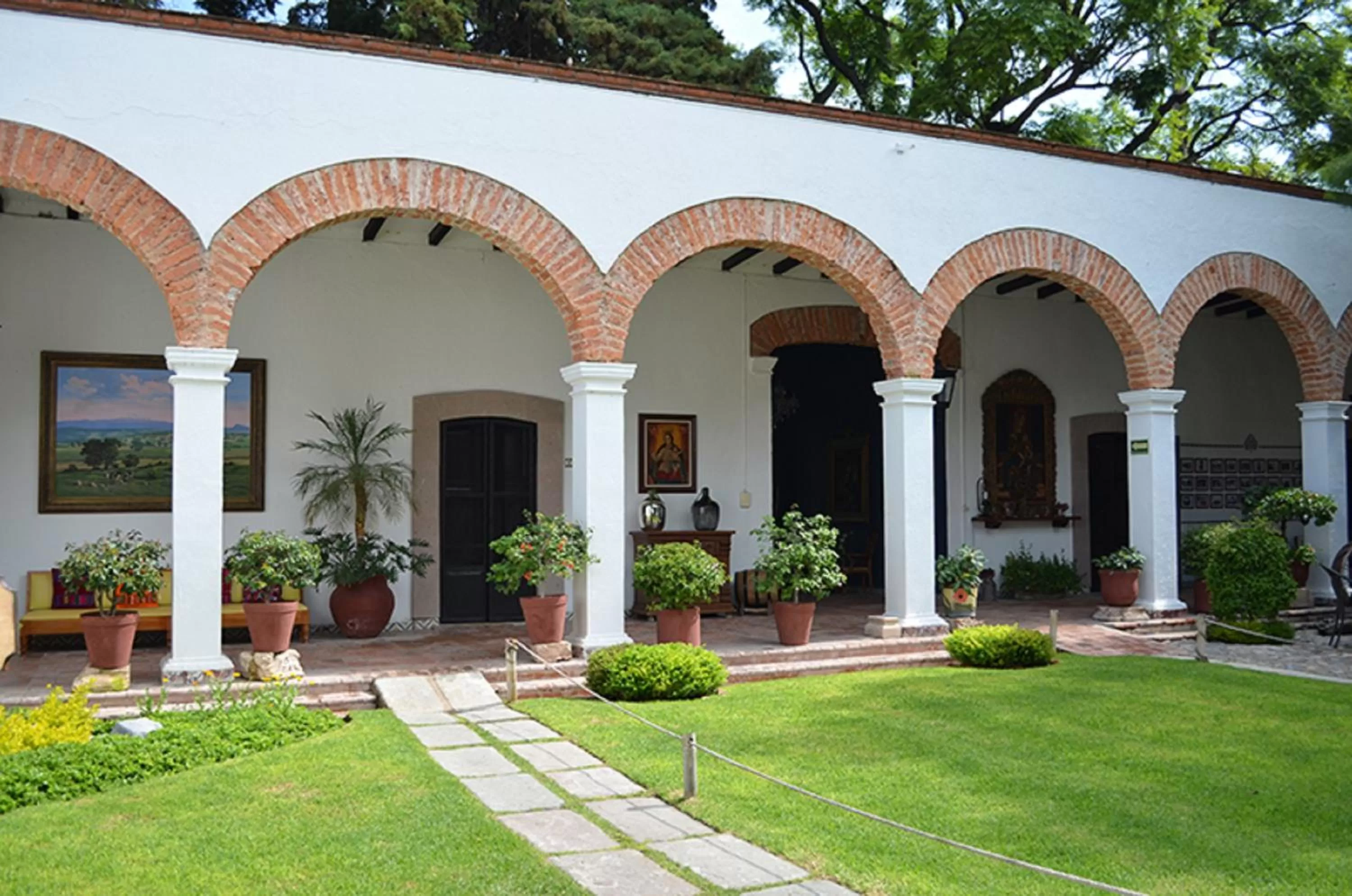 Patio in Hotel Hacienda San Cristóbal