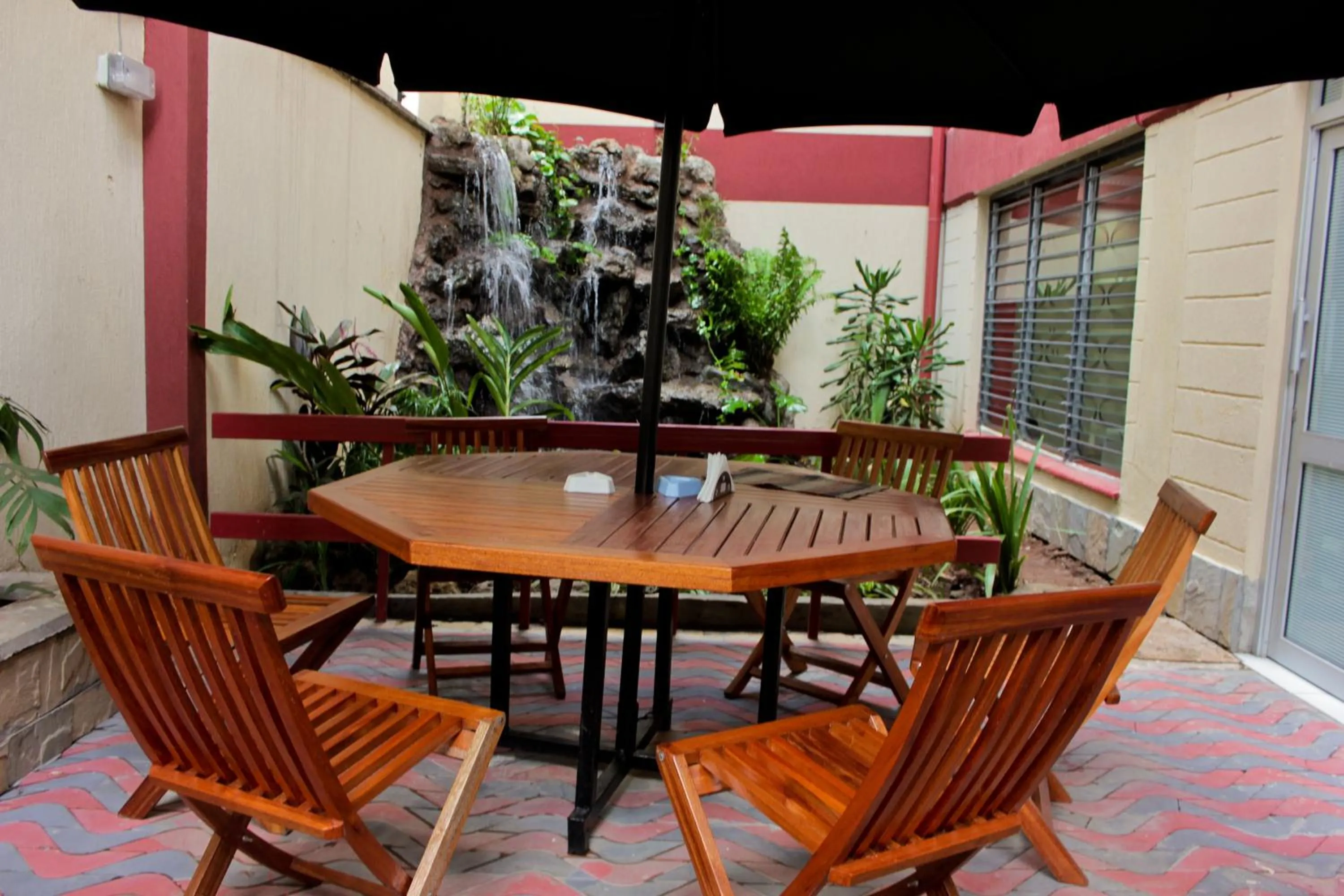 Patio in Hadassah Hotel
