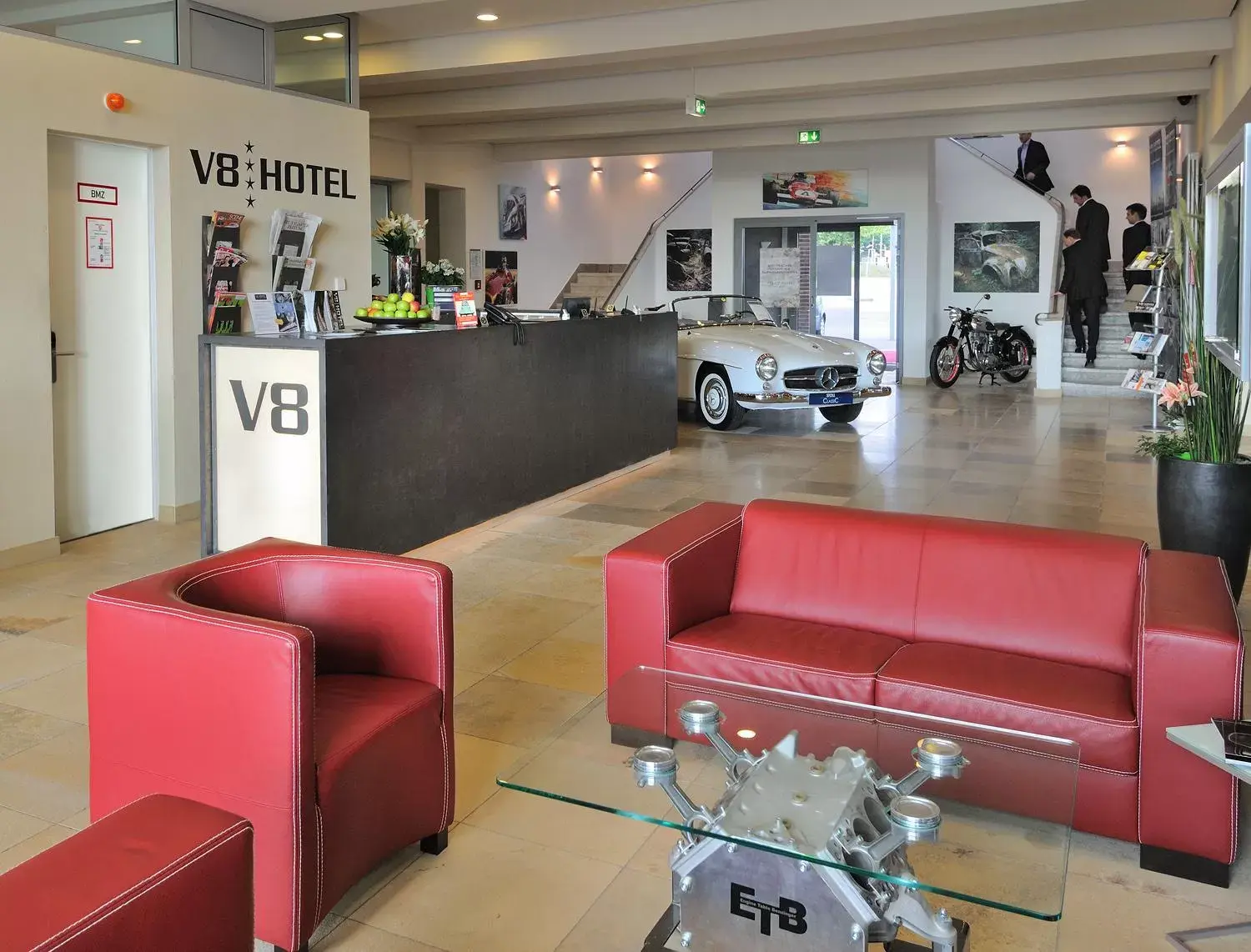 Lobby or reception, Lobby/Reception in V8 HOTEL Classic Motorworld Region Stuttgart