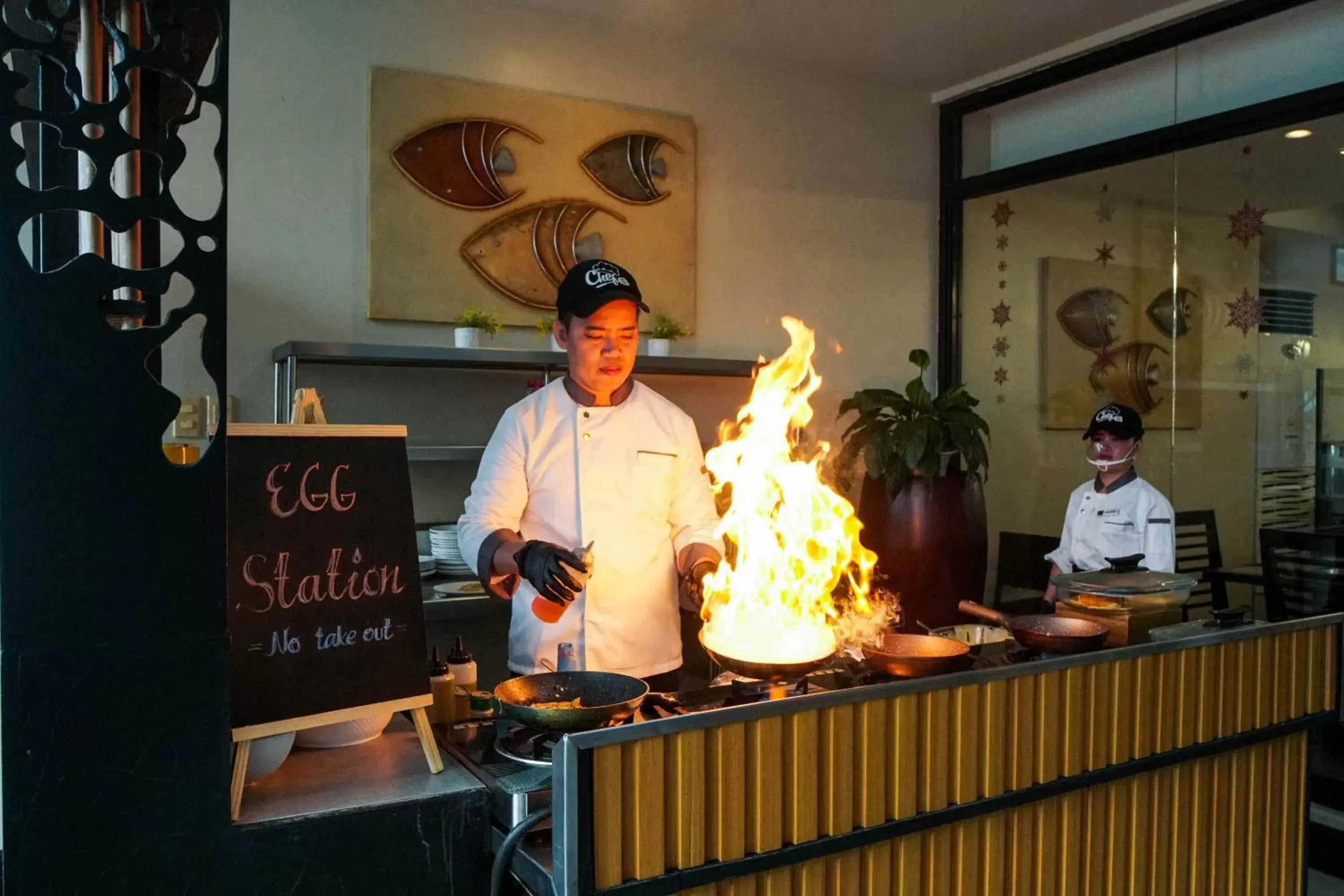 kitchen in Coron Westown Resort