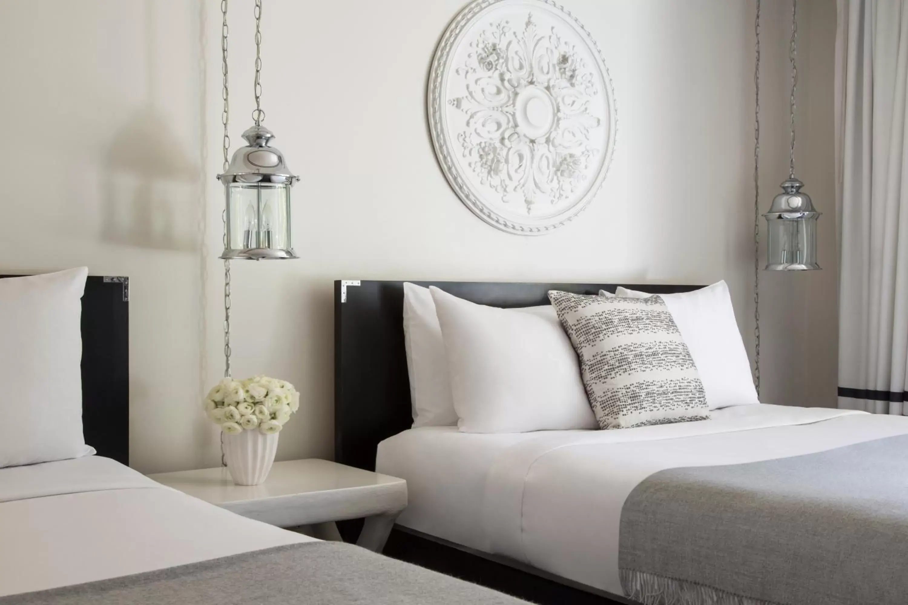 Decorative detail, Bed in Avalon Hotel & Bungalows Palm Springs, a Member of Design Hotels Decorative detail, Bed in Avalon Hotel & Bungalows Palm Springs, a Member of Design Hotels