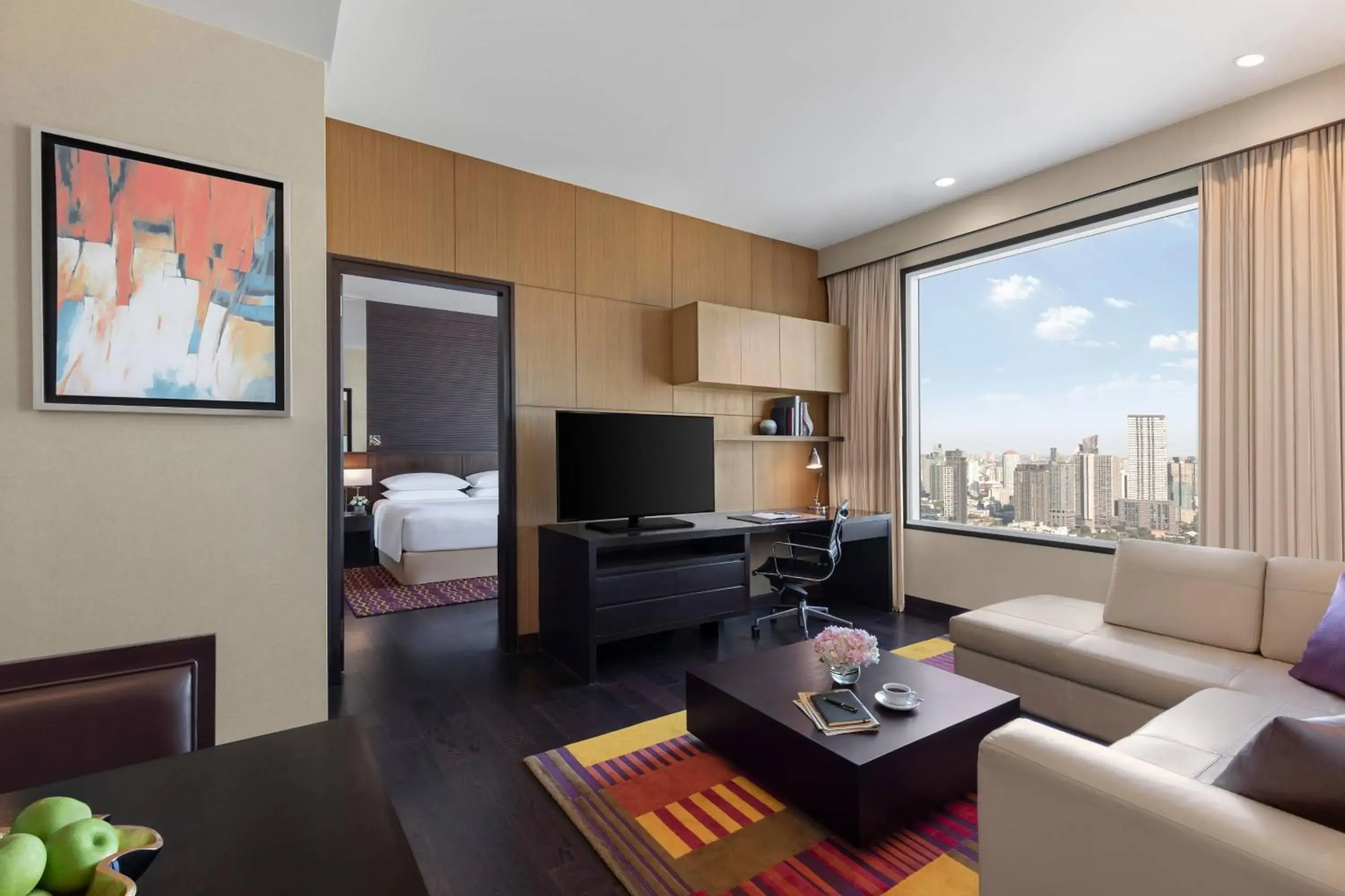 Living room, TV/Entertainment Center in Marriott Executive Apartments Sukhumvit Park