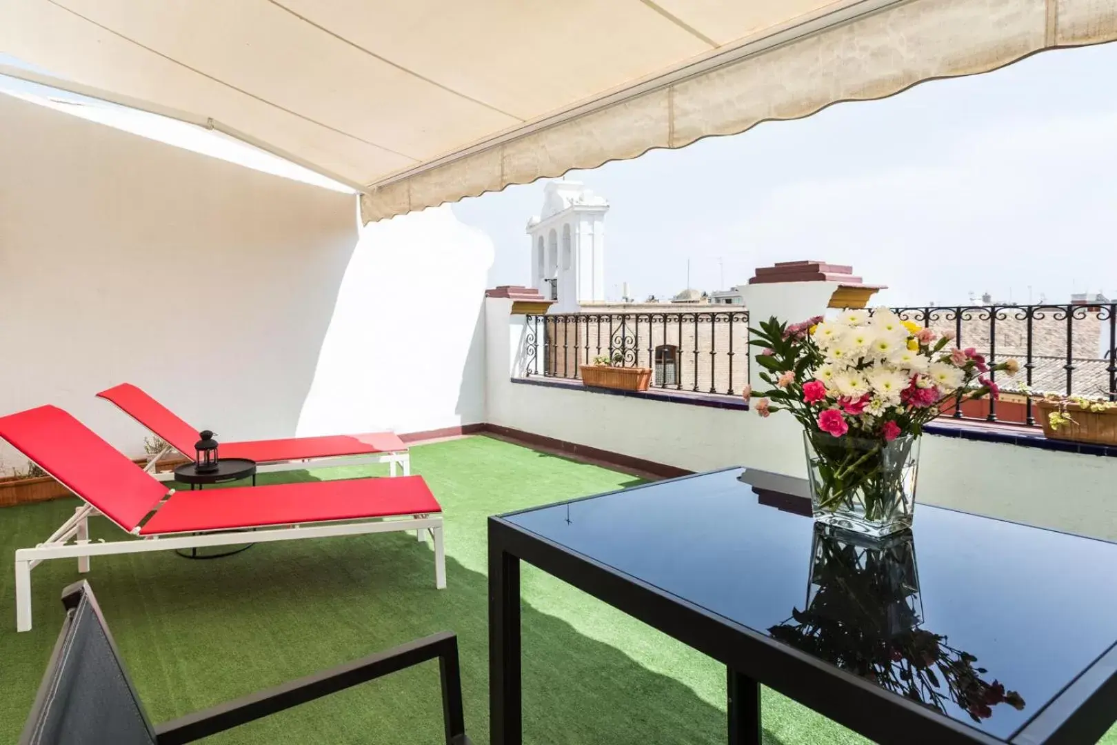 Balcony/Terrace in Hotel Sevilla