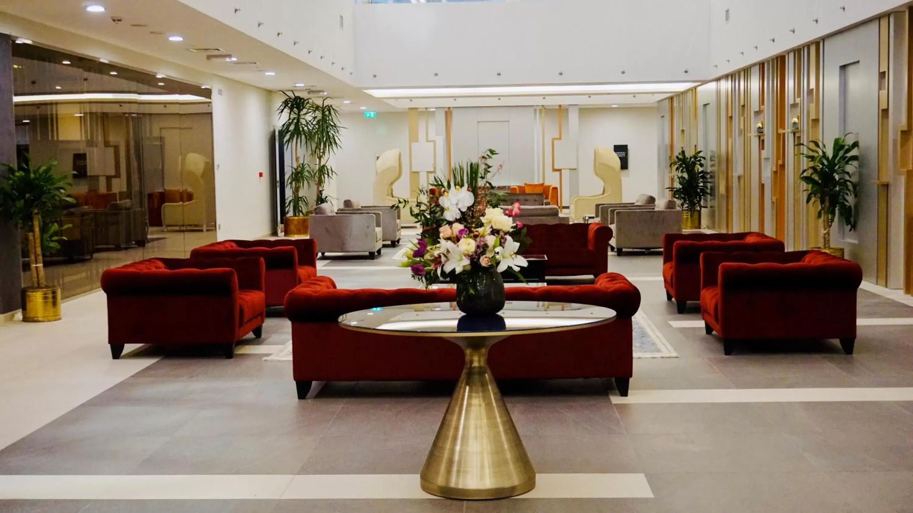 Lobby or reception in Al Kout Beach Hotel Lobby or reception in Al Kout Beach Hotel