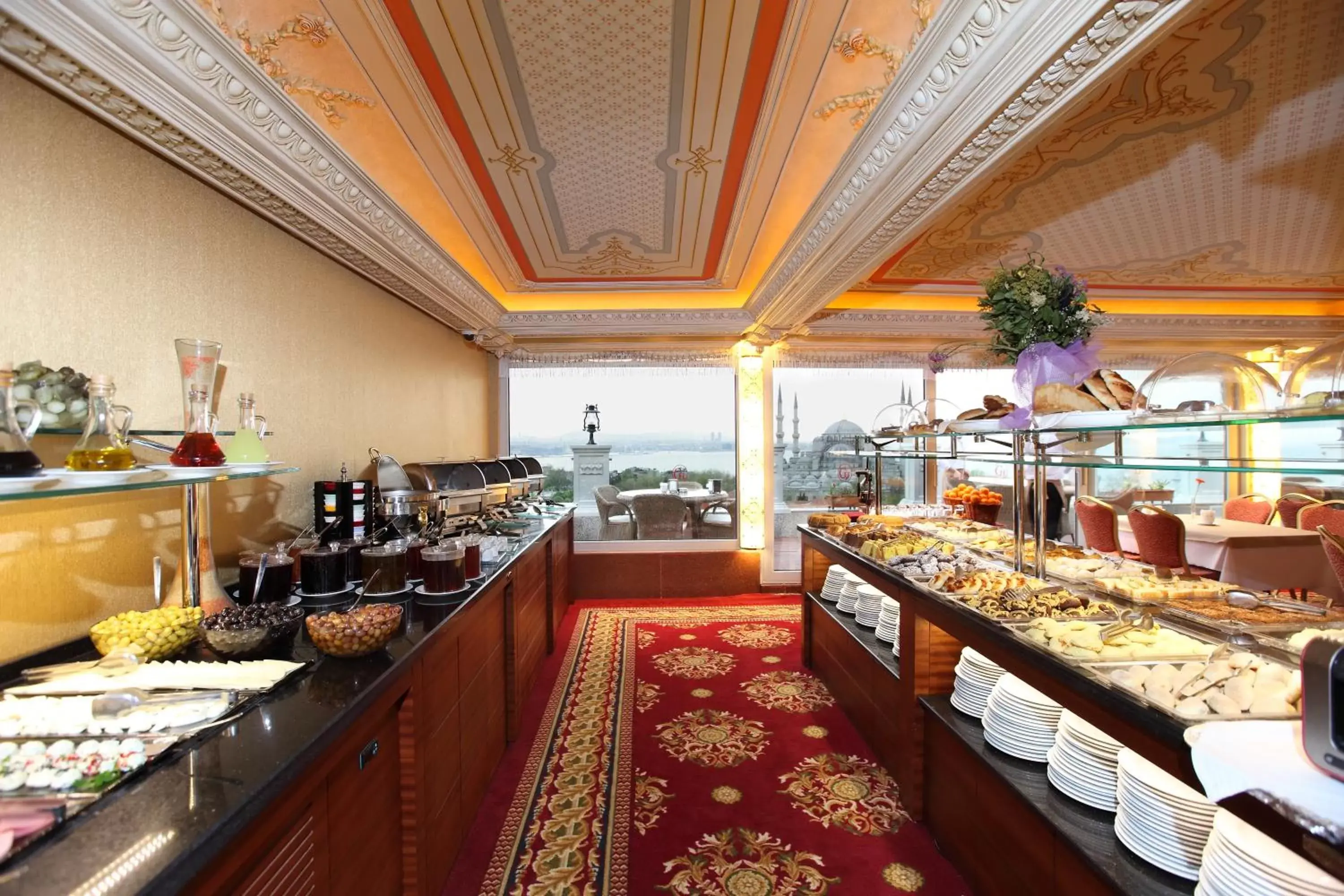 View (from property/room), Food in Deluxe Golden Horn Sultanahmet Hotel