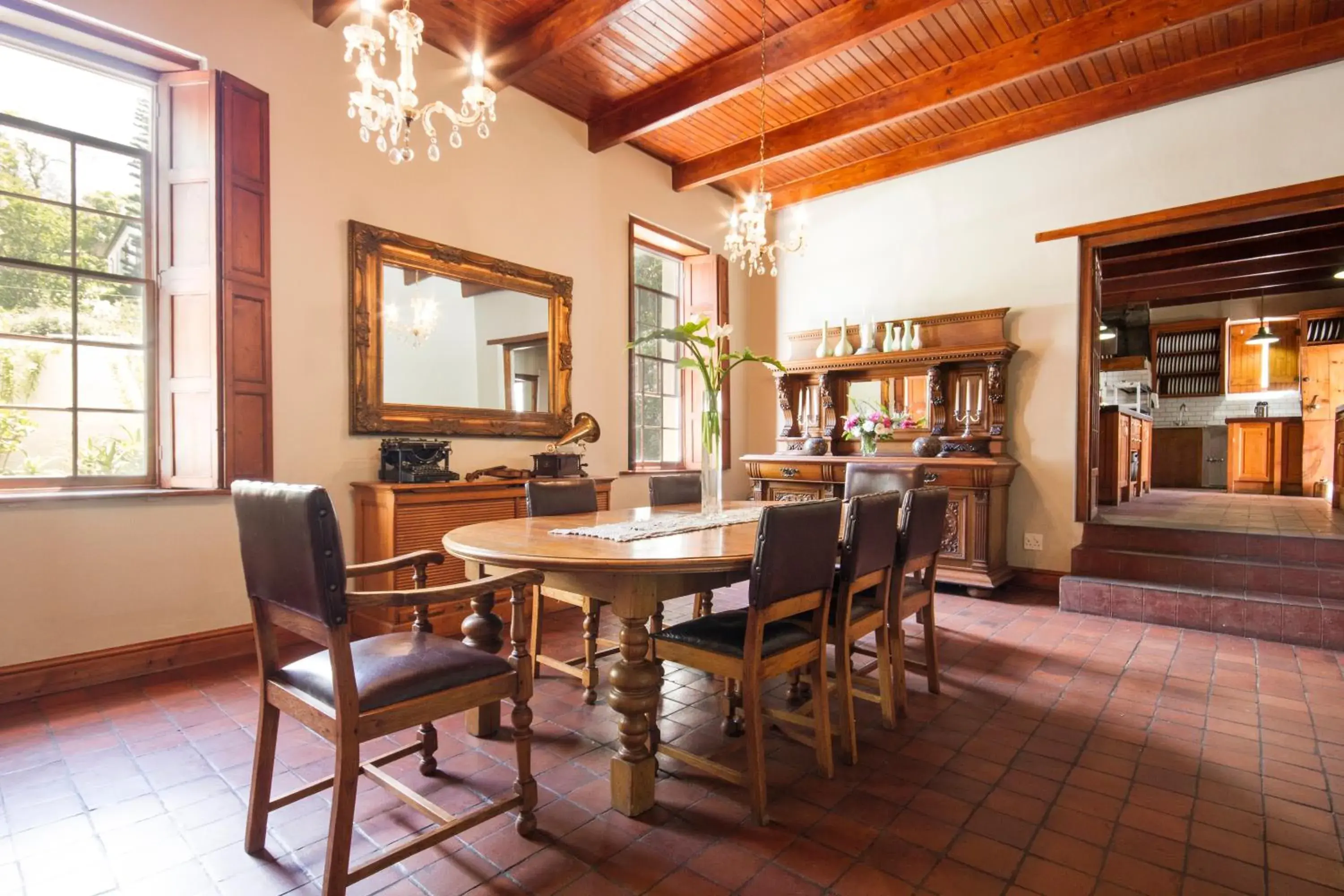 Decorative detail, Dining Area in Schoone Oordt Country House