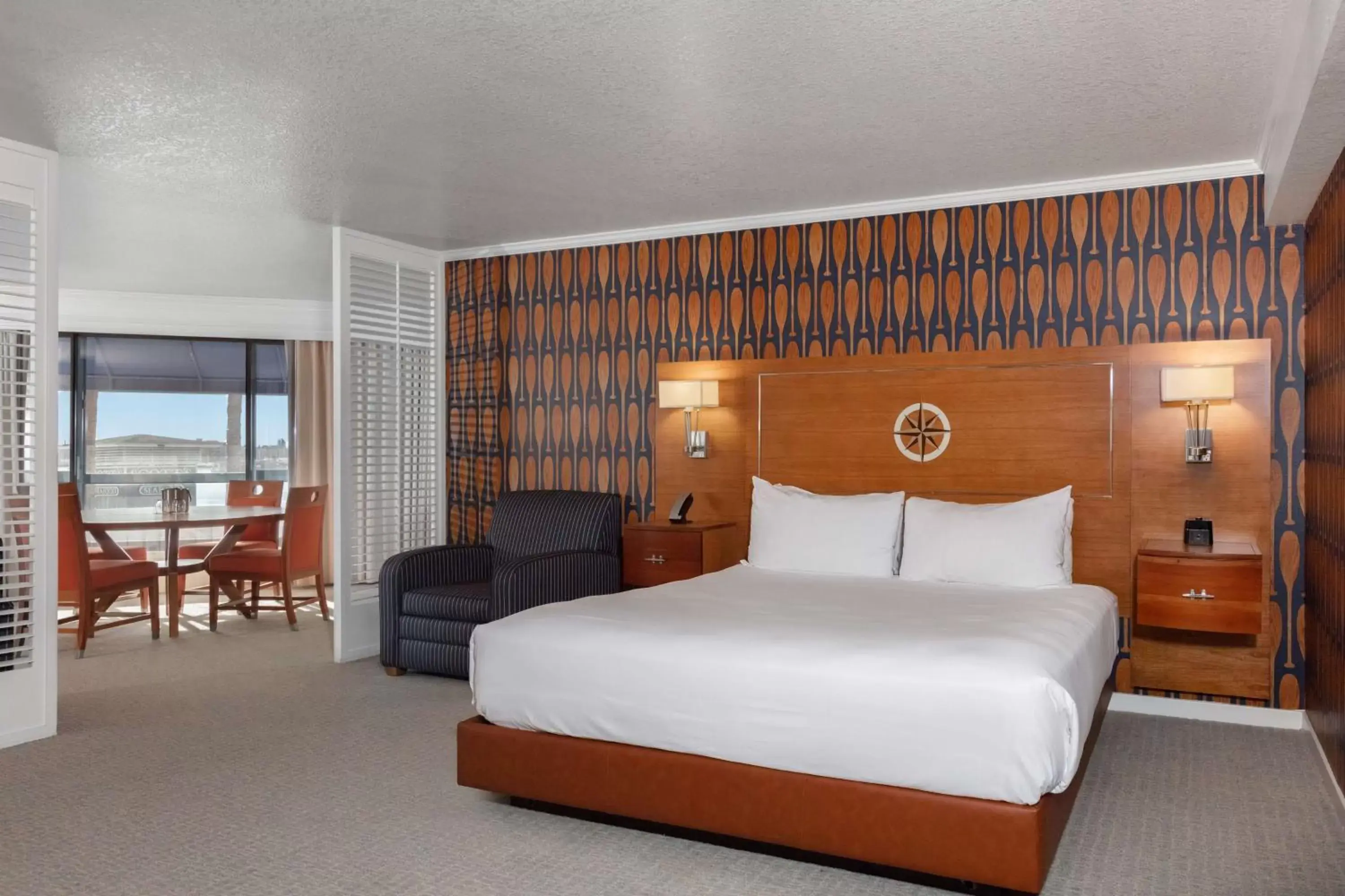 Bed in Waterfront Hotel, part of JdV by Hyatt