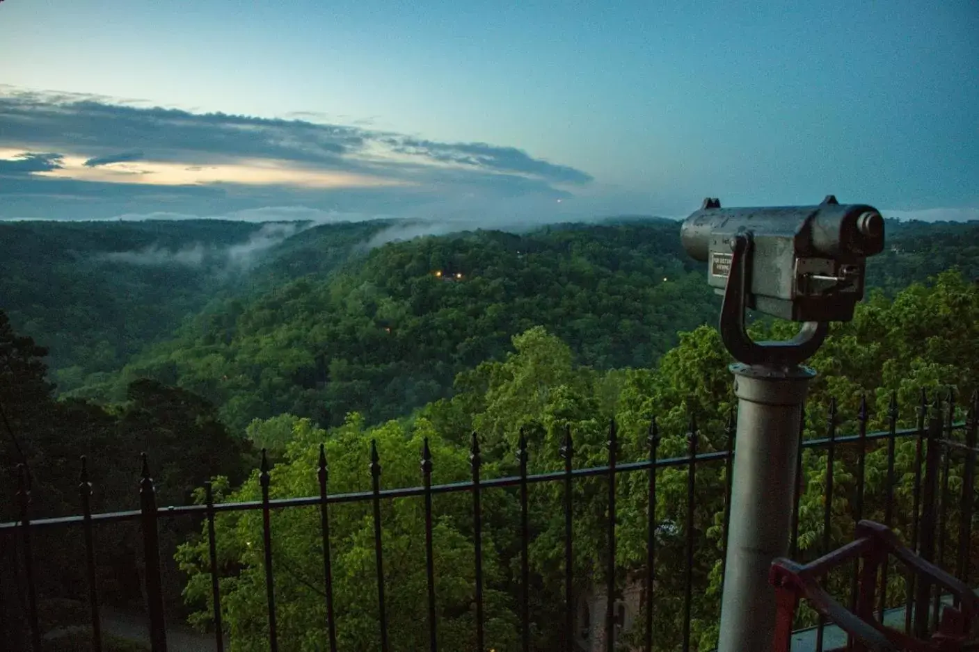 Mountain view in 1886 Crescent Hotel and Spa Mountain view in 1886 Crescent Hotel and Spa