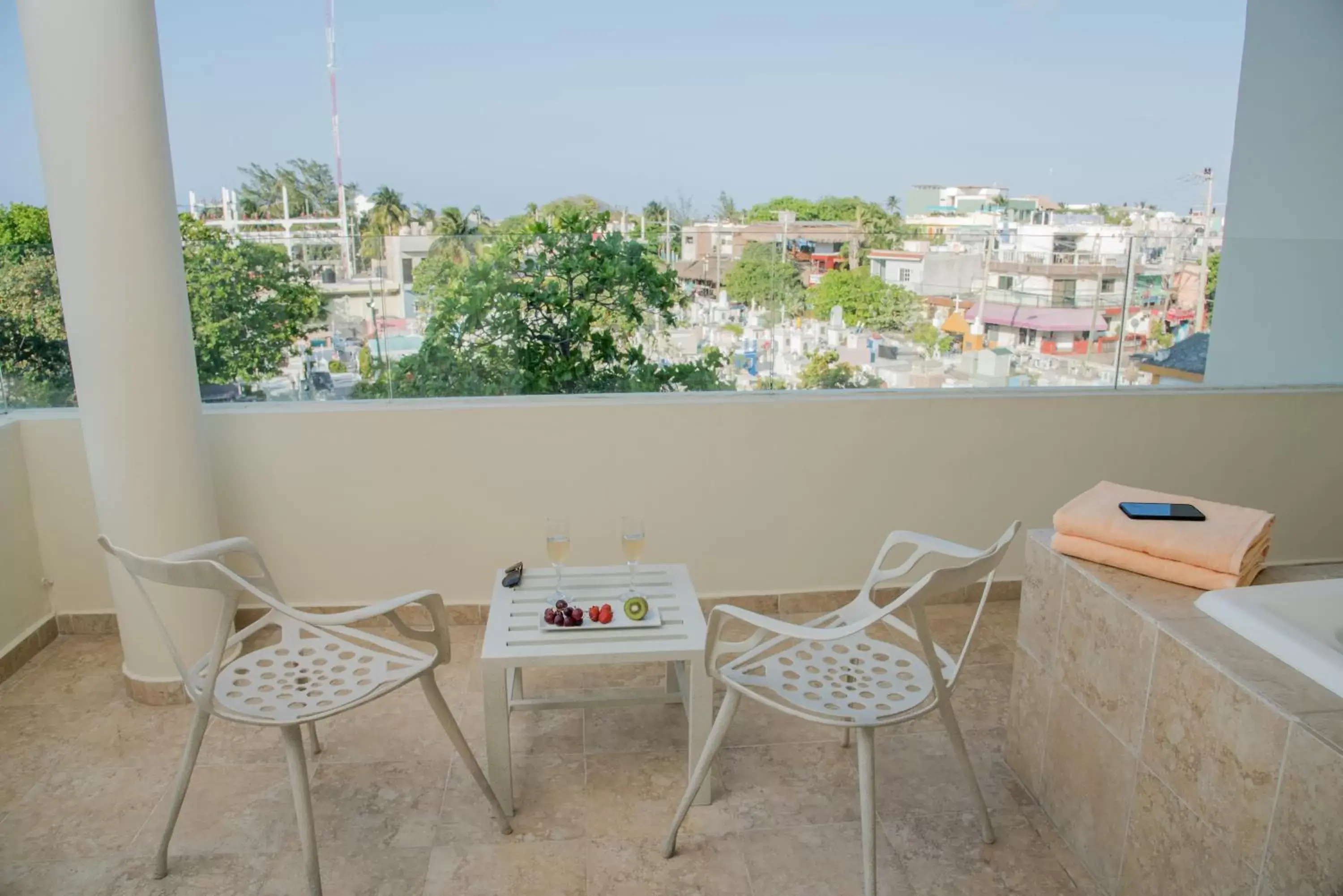 City view, Balcony/Terrace in Privilege Aluxes Adults Only