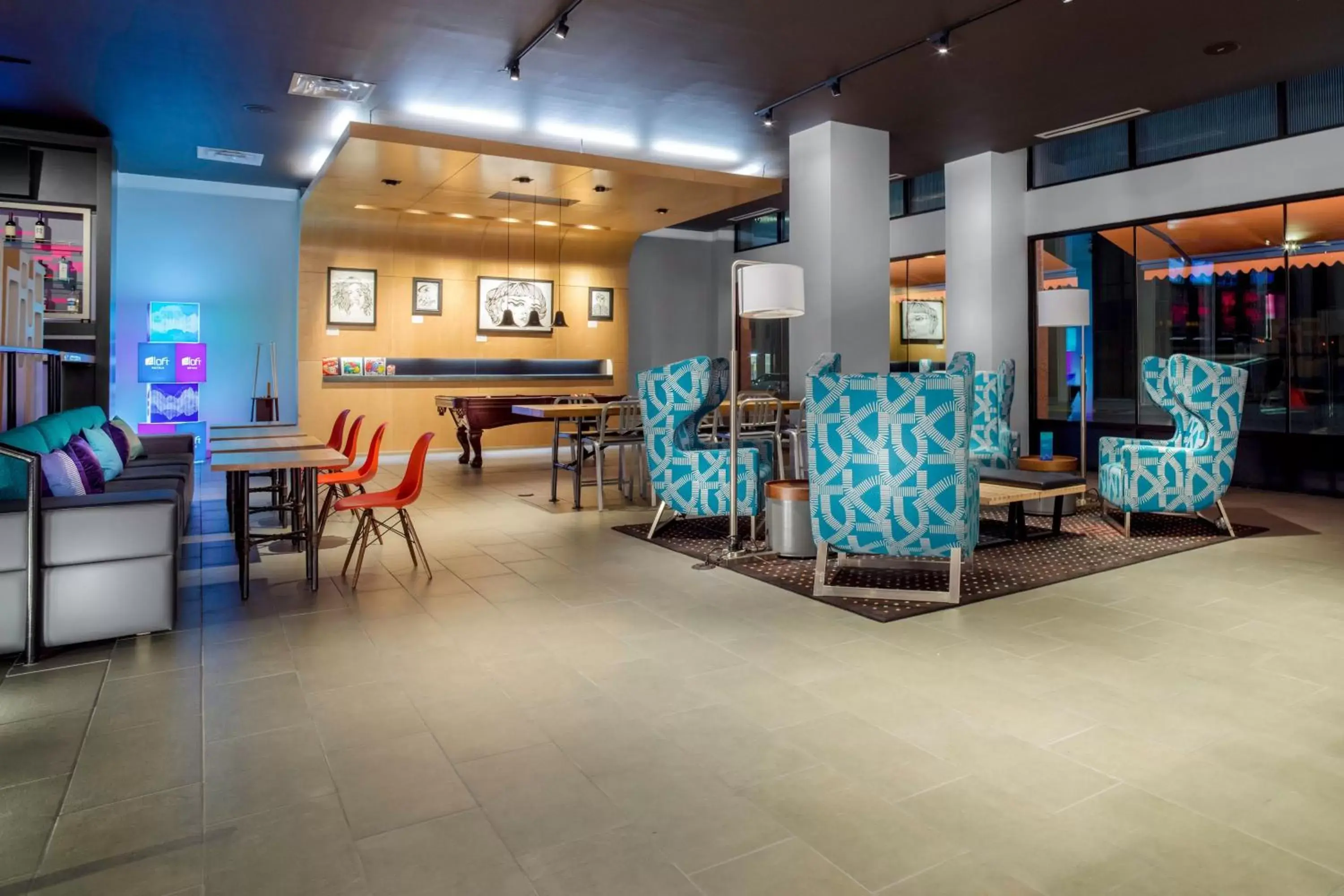Lobby or reception, Restaurant/Places to Eat in Aloft El Paso Downtown
